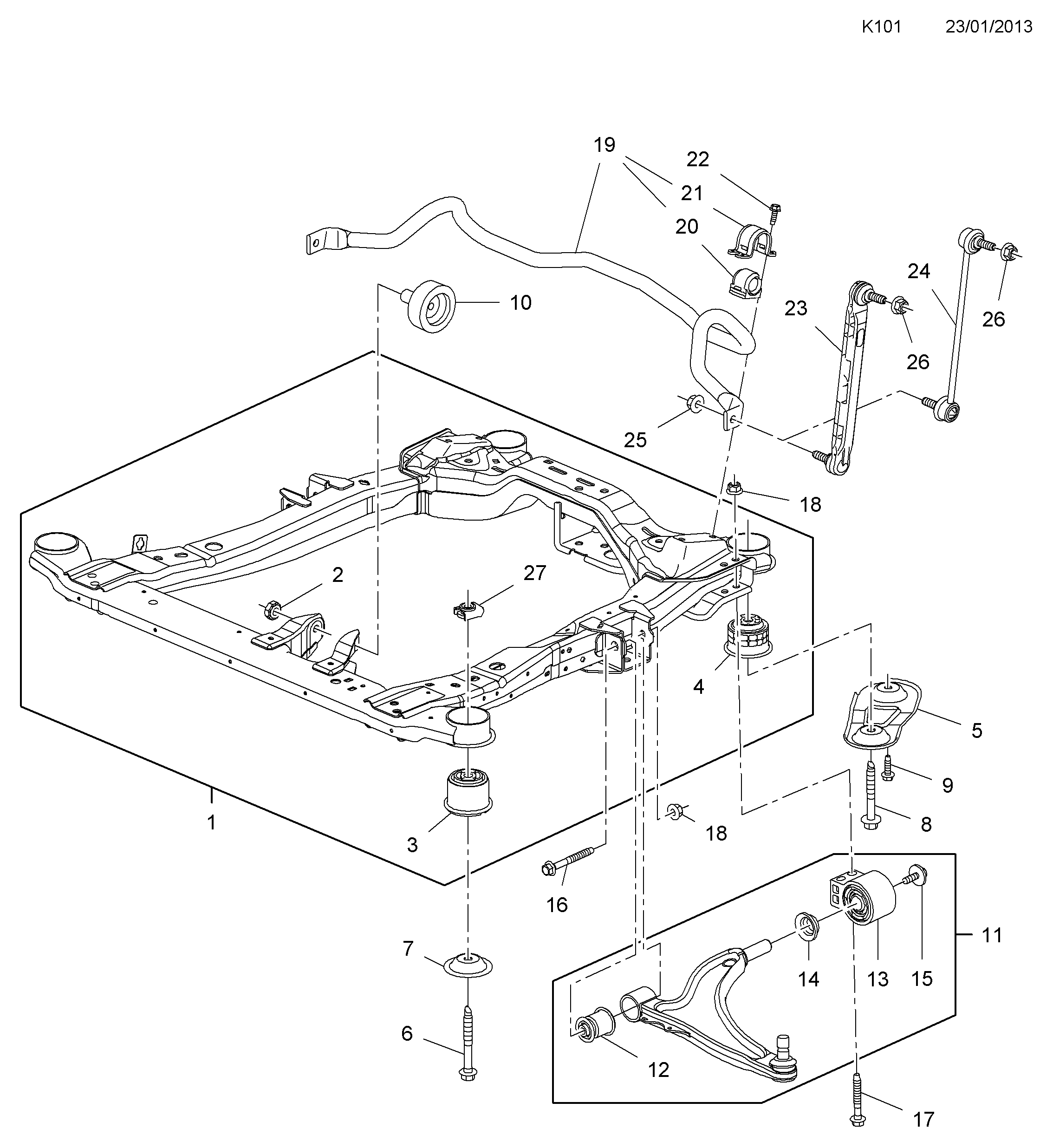 Opel 3 52 519 - Bush of Control / Trailing Arm onlydrive.pro