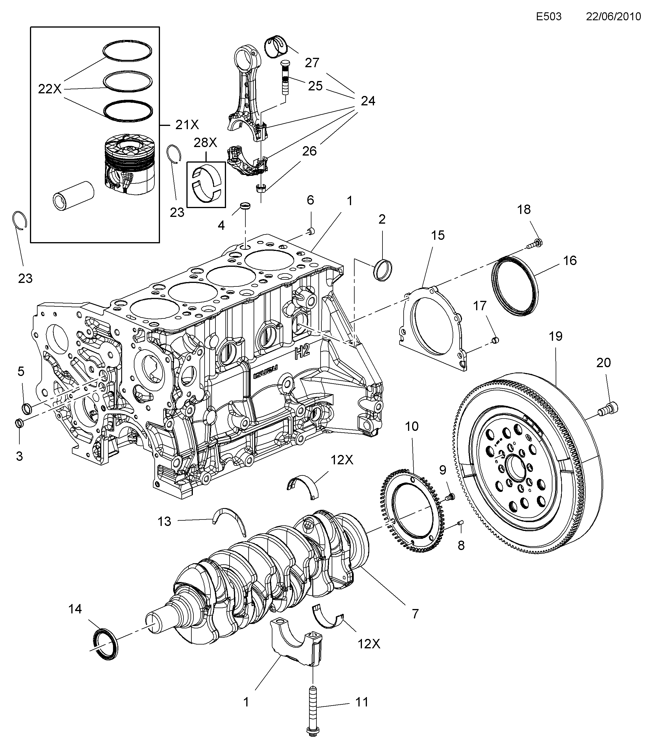 Opel 630207 - Piston Ring Kit onlydrive.pro