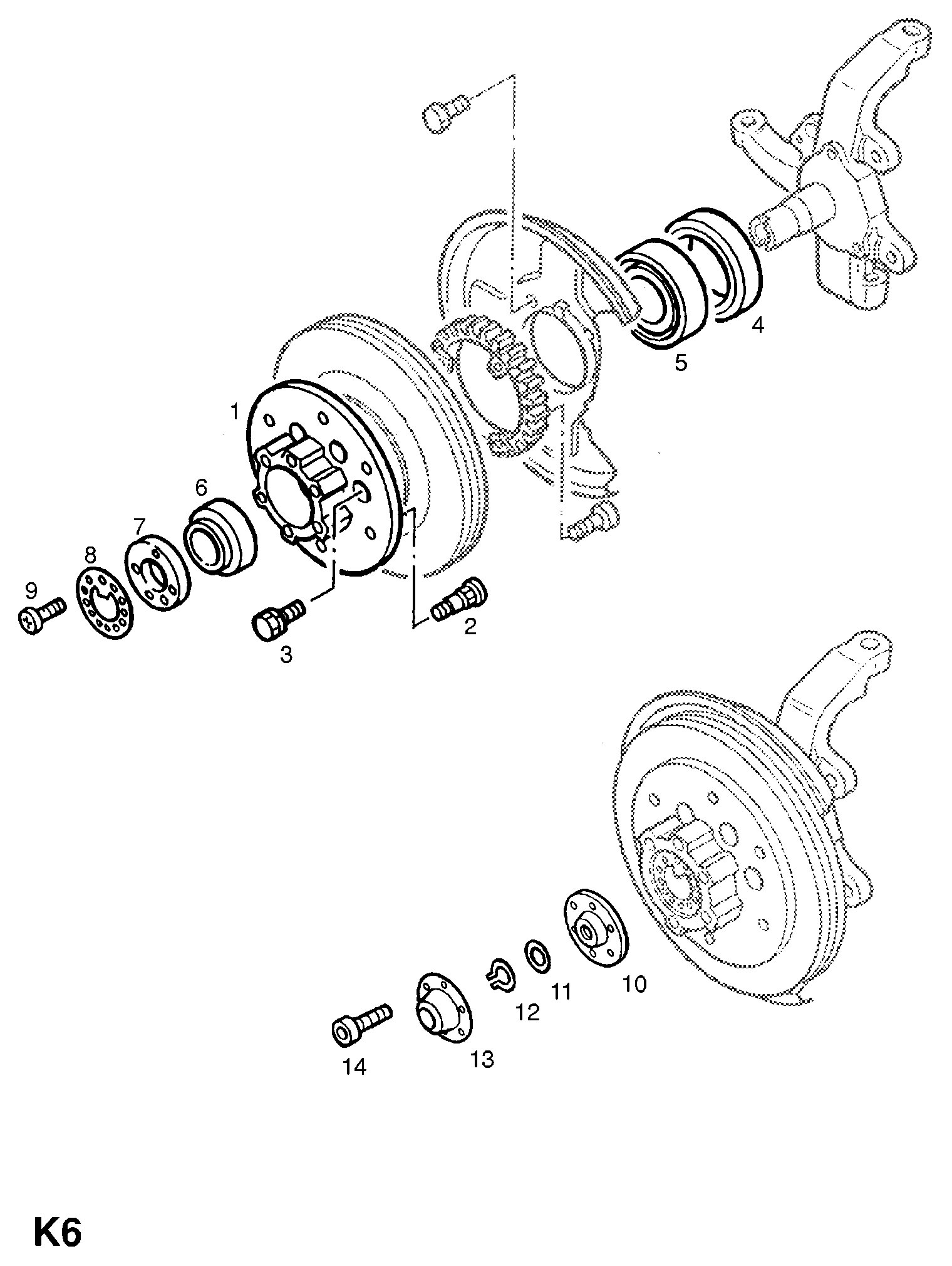 Opel 330023 - Front hub: 2 pcs. onlydrive.pro