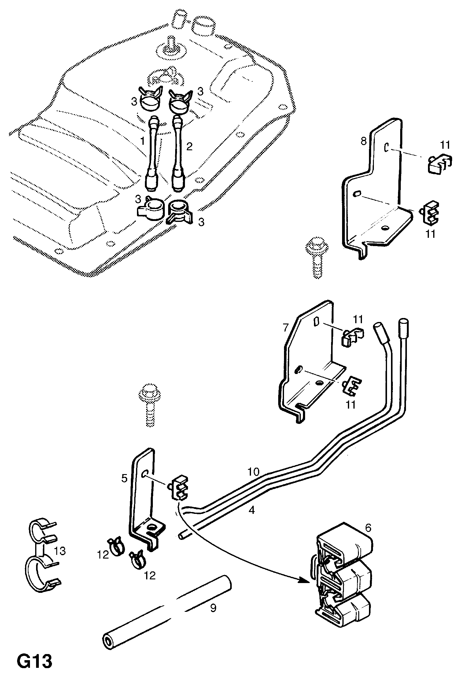 Opel 8 20 459 - Kütusevoolik onlydrive.pro