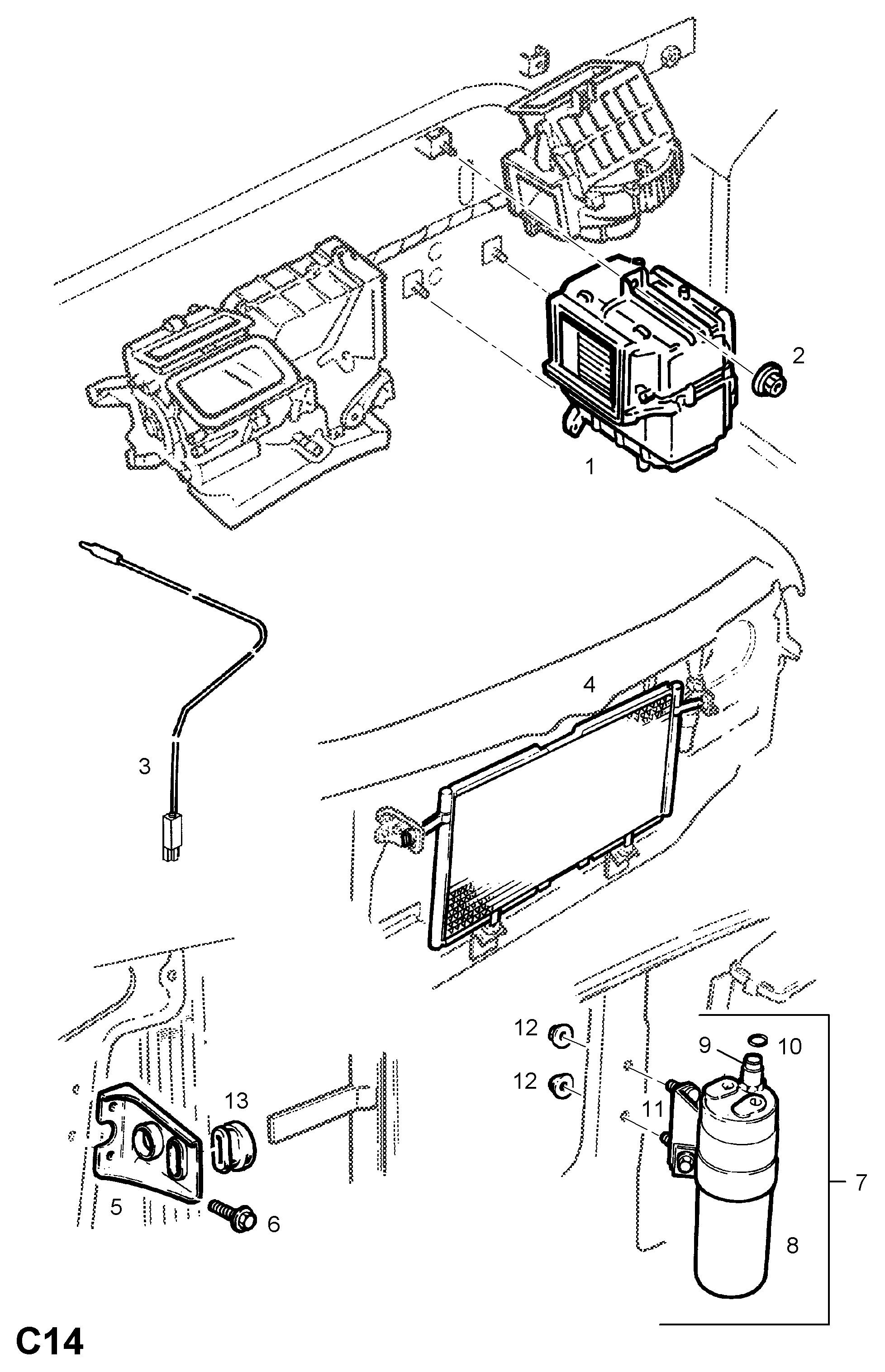 Opel 1 848 006 - Kuivati,kliimaseade onlydrive.pro