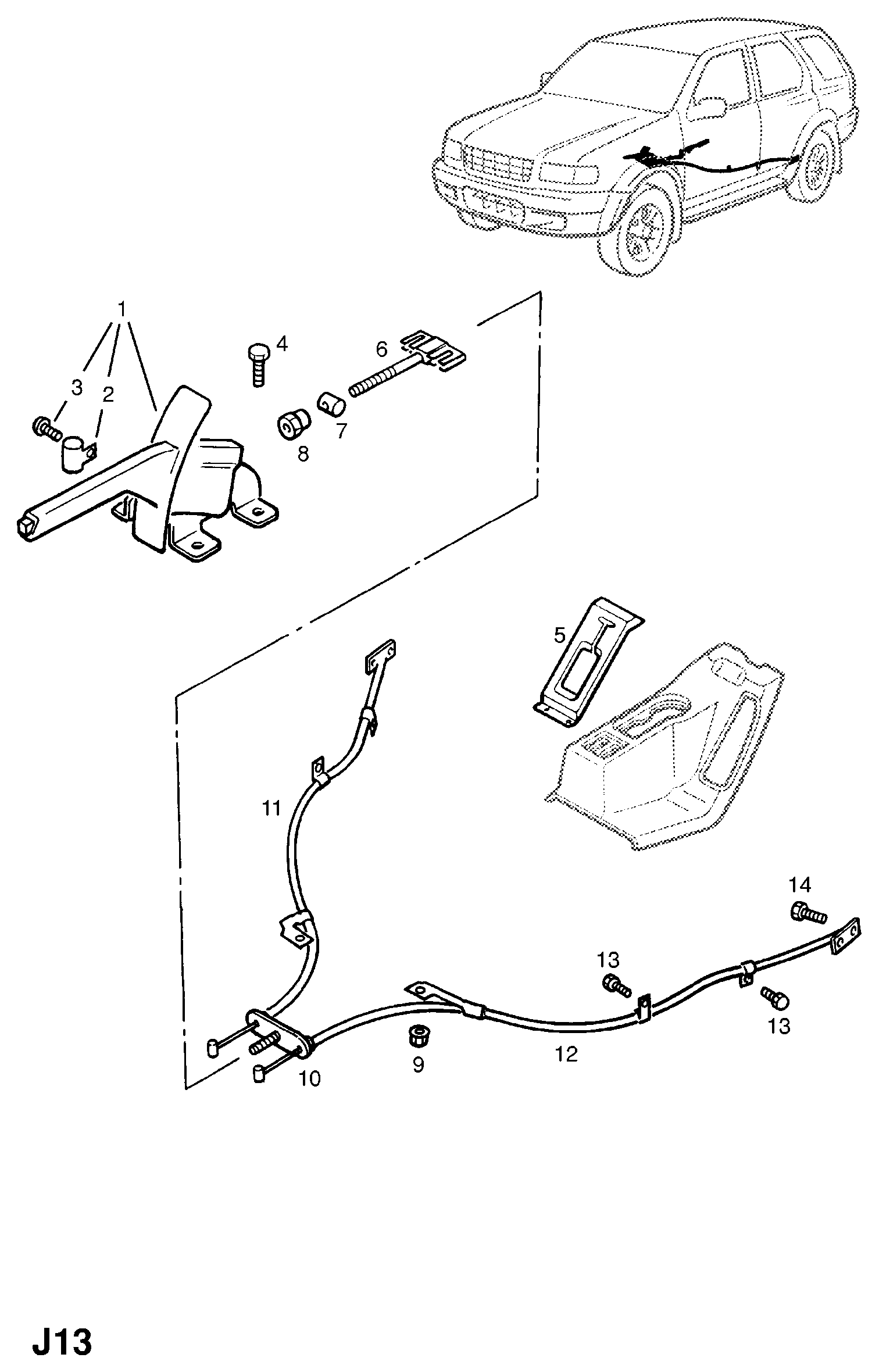 Opel 522506 - Trose, Stāvbremžu sistēma onlydrive.pro