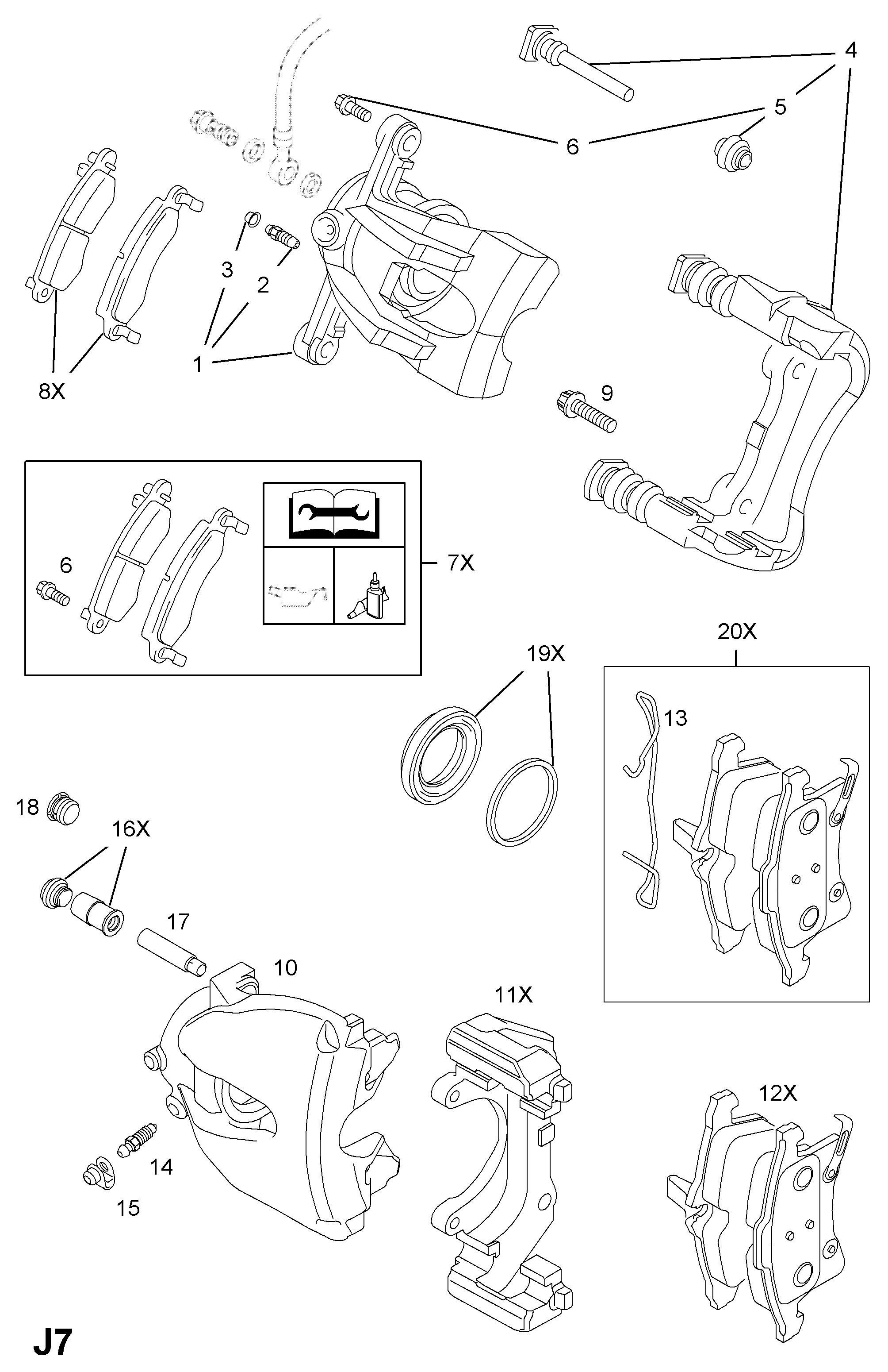 Chevrolet 1605080 - Brake Pad Set, disc brake onlydrive.pro