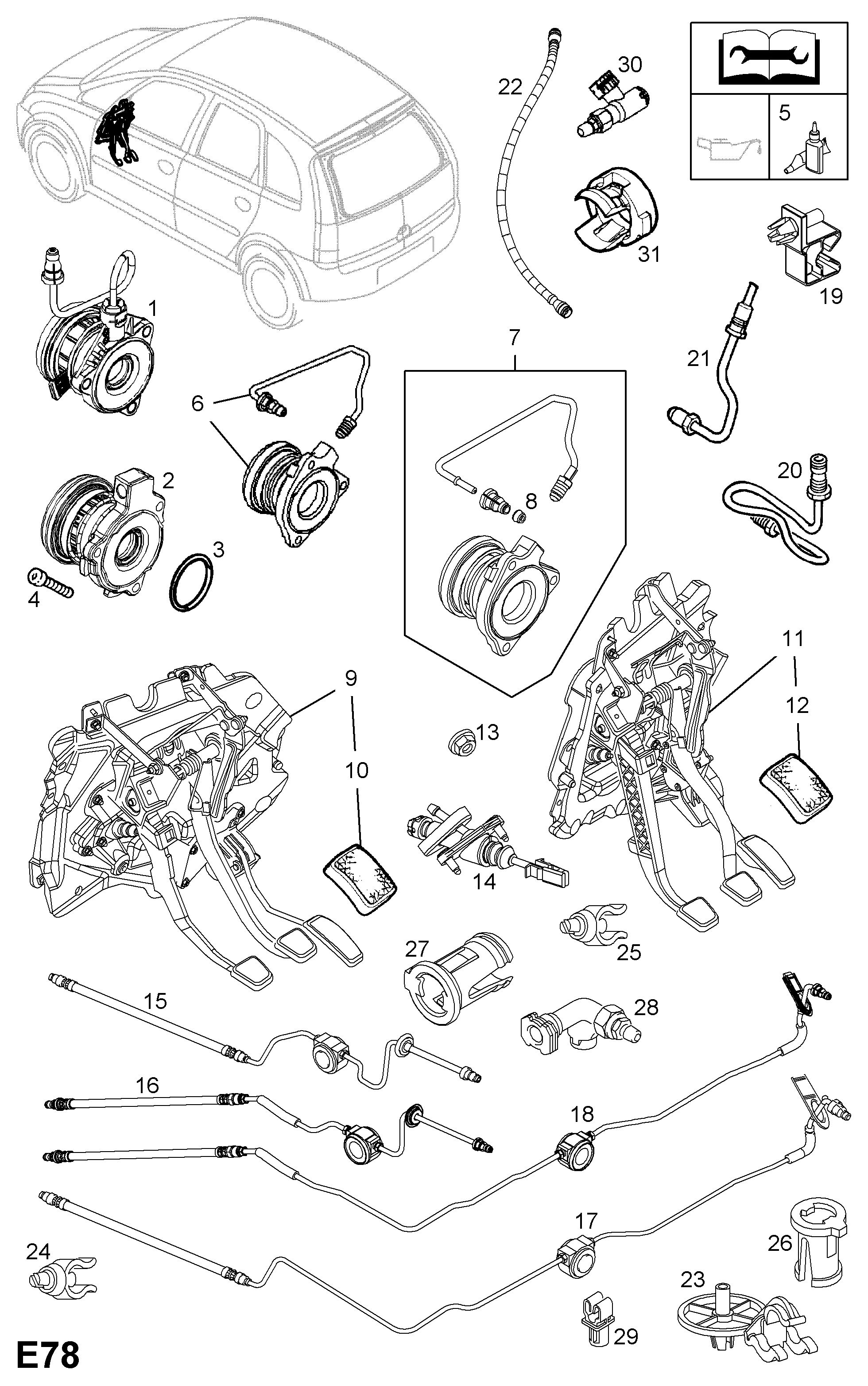 Chevrolet 5679333 - Centrālais izslēdzējmehānisms, Sajūgs onlydrive.pro