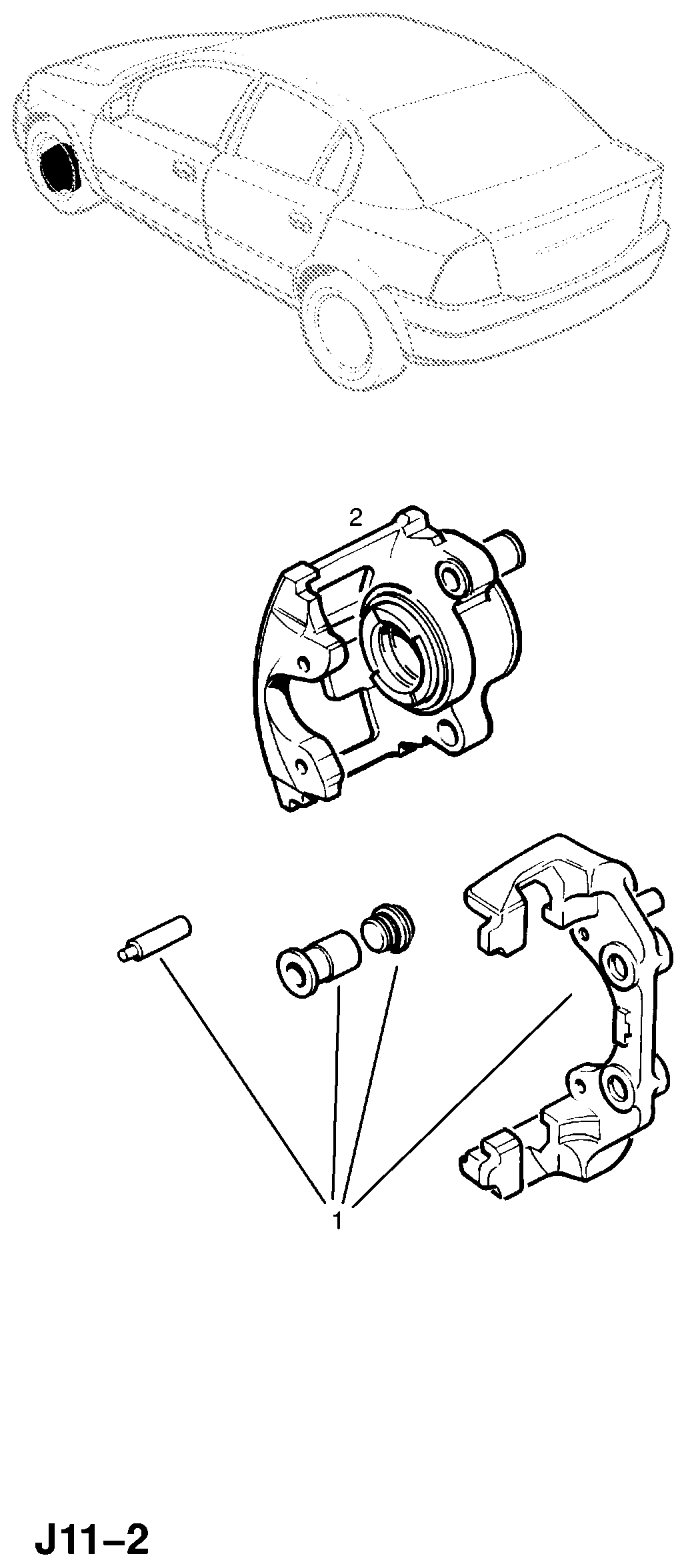 Opel 5542065 - Brake Caliper onlydrive.pro