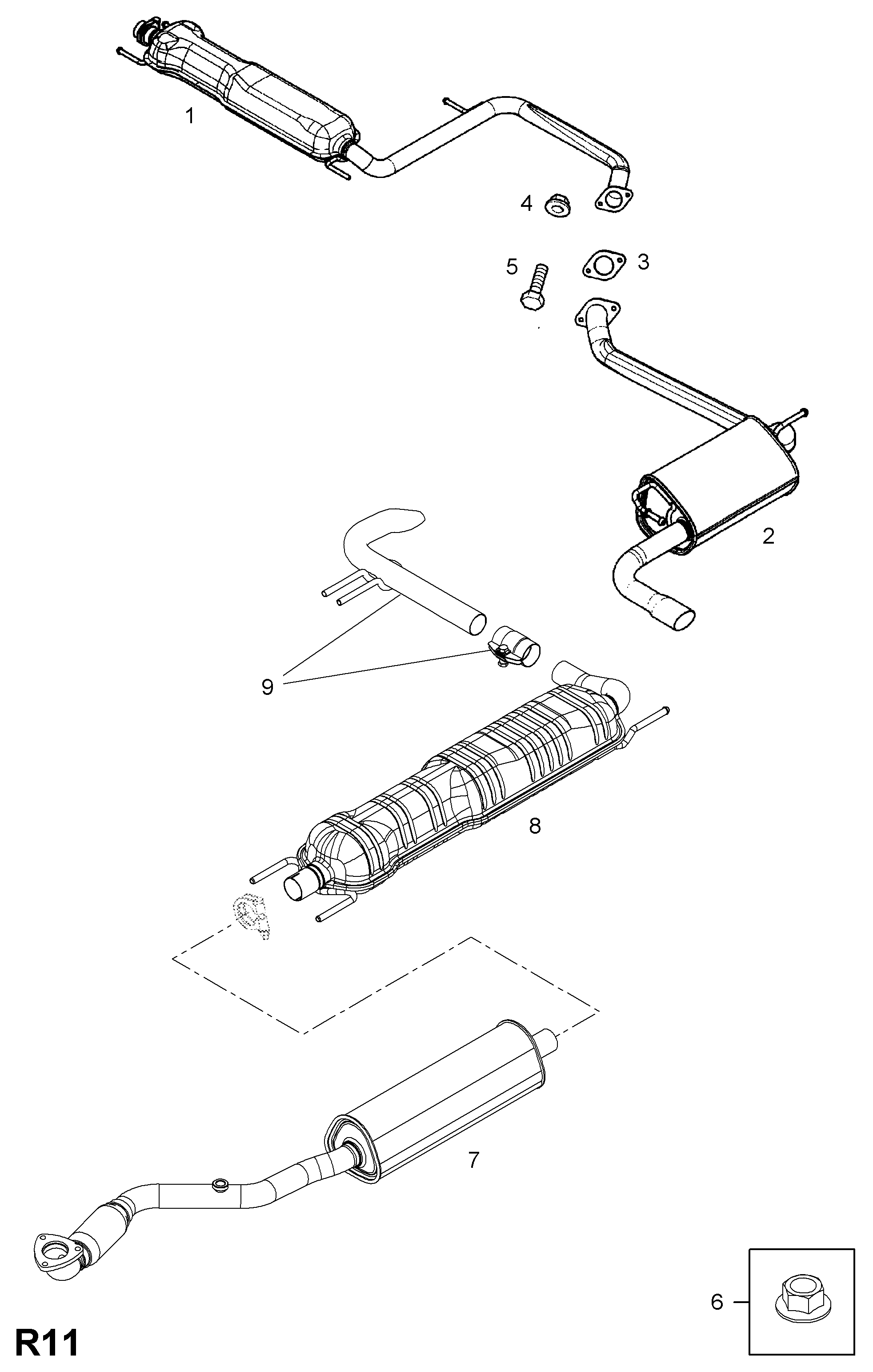 DAEWOO 855504 - Exhaust: 1 pcs. onlydrive.pro