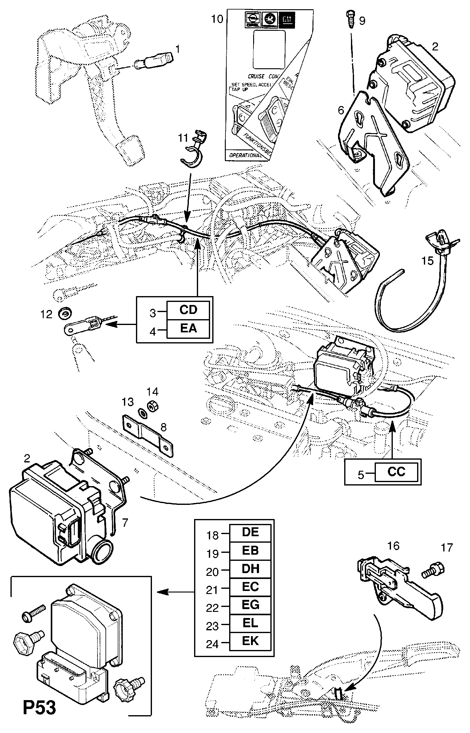 Opel 12 39 431 - Выключатель, привод сцепления (Tempomat) onlydrive.pro