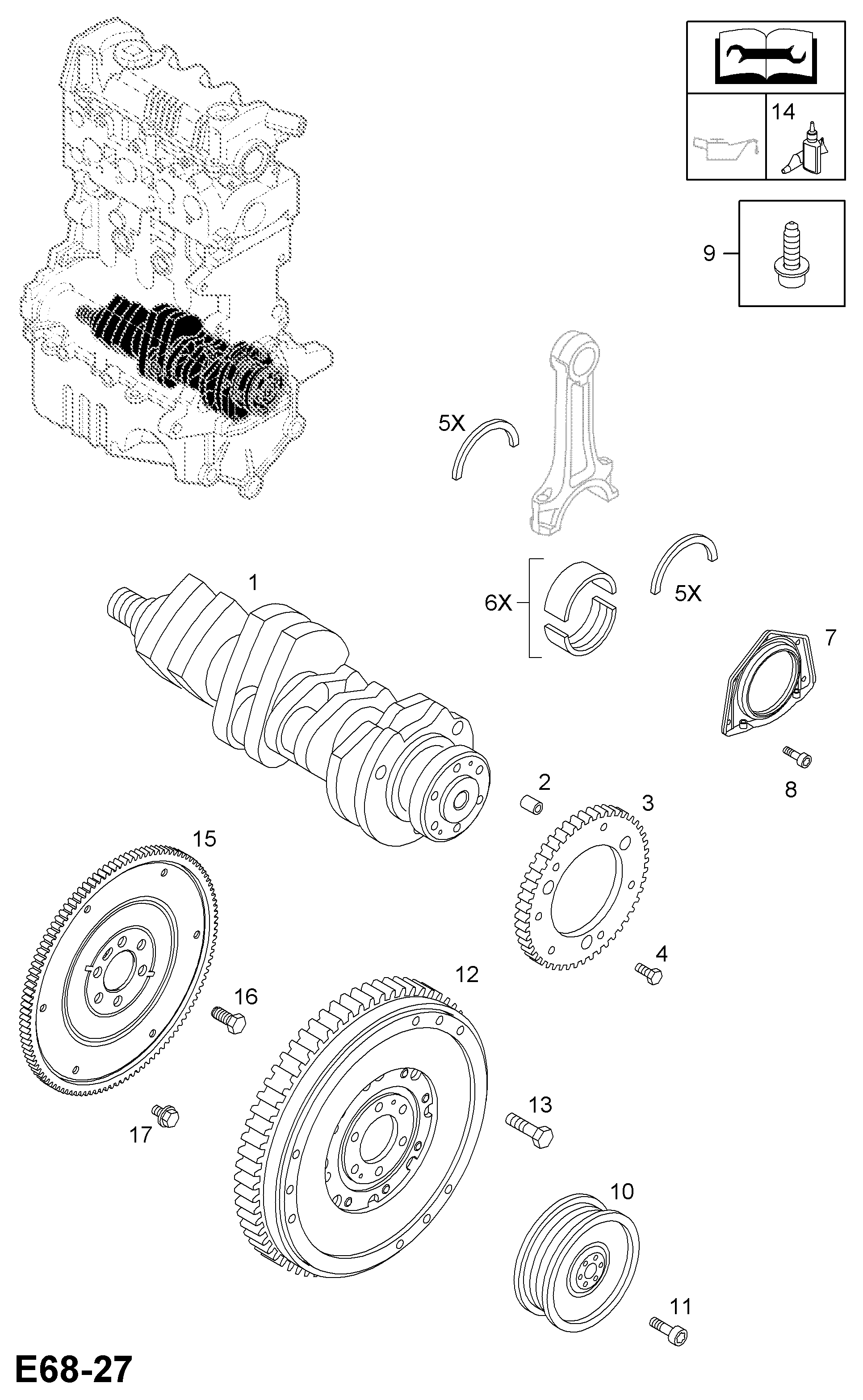 Opel 56 16 009 - Flywheel and fittings: 1 pcs. onlydrive.pro