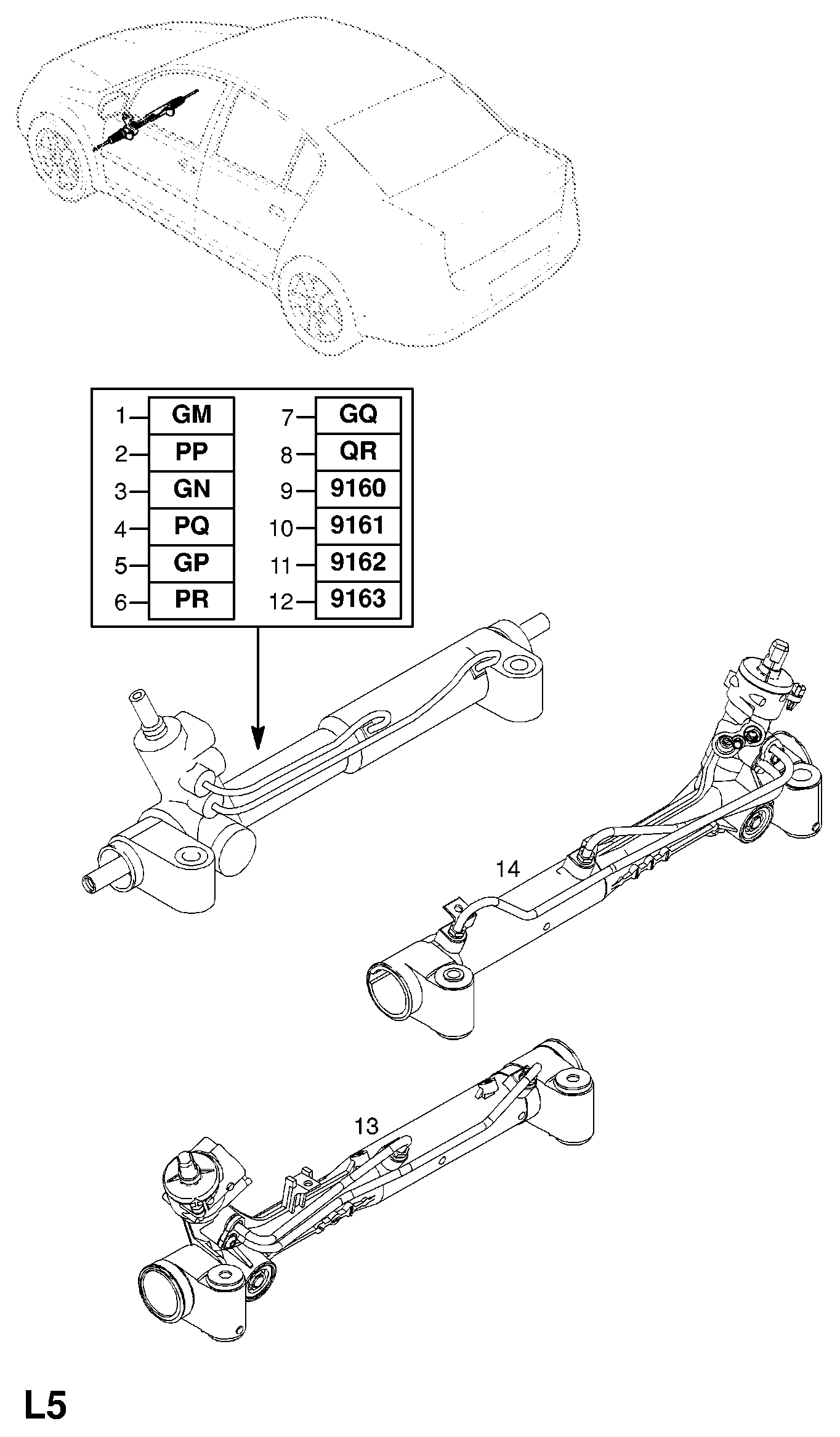 Opel 5900228 - Steering Gear onlydrive.pro