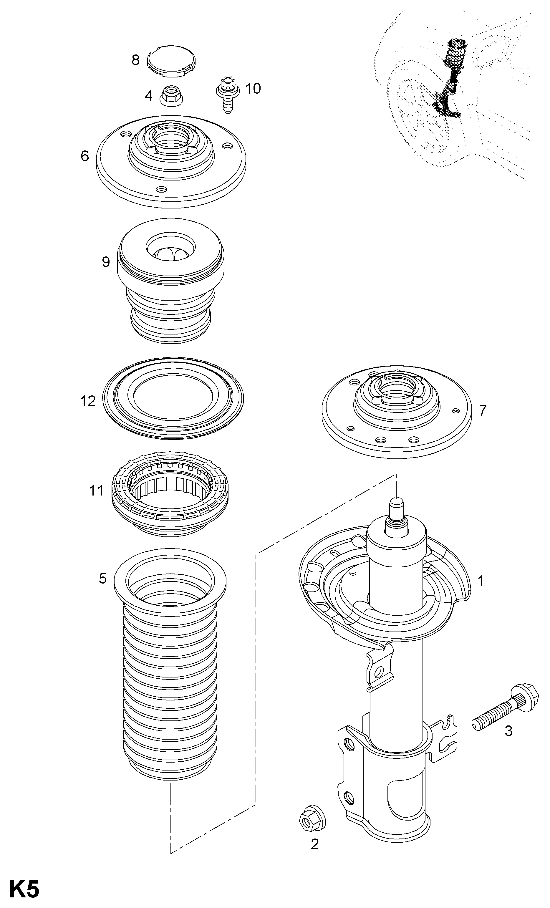 Opel 344426 - Tolmukaitse komplekt,Amordid onlydrive.pro