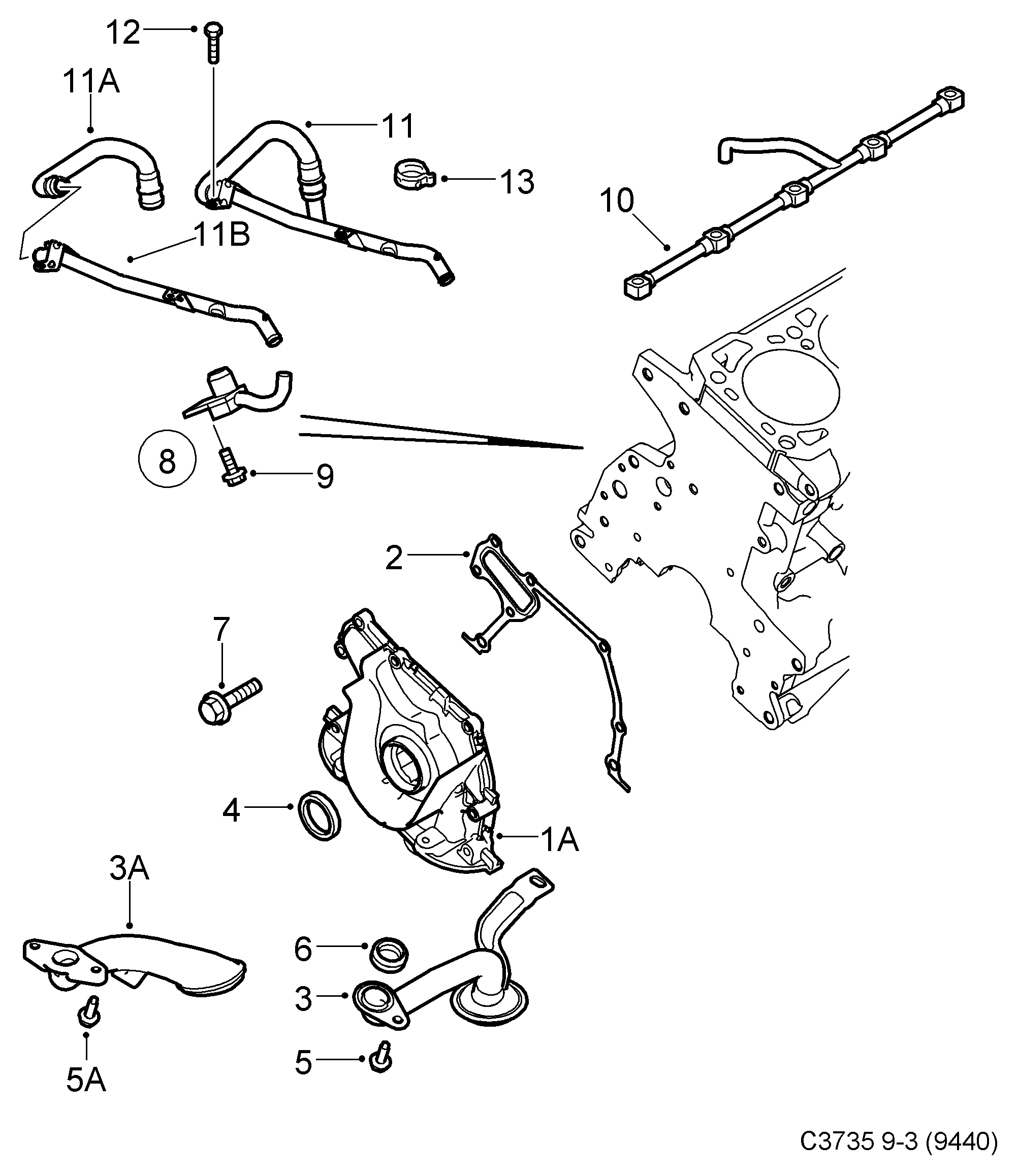 Opel 93180736 - Oil pump, (2005-2012) , z19dt, z19dth, z19dtr, a19dtr: 1 pcs. onlydrive.pro