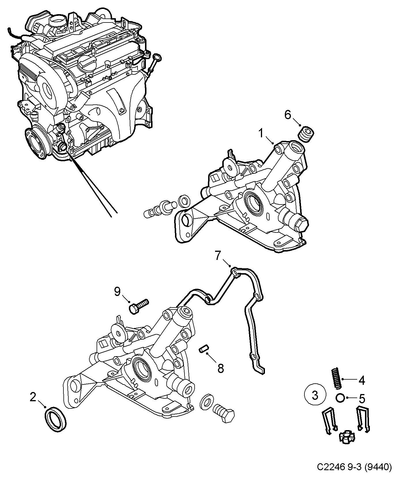 Opel 93174209 - Oil Pump onlydrive.pro