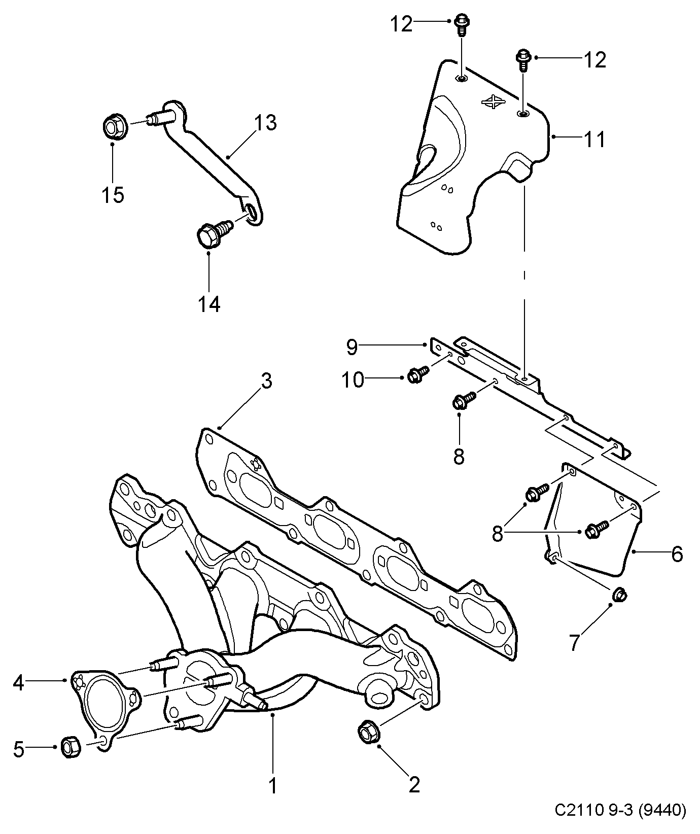 Opel 12 786 717 - Gasket, exhaust manifold onlydrive.pro