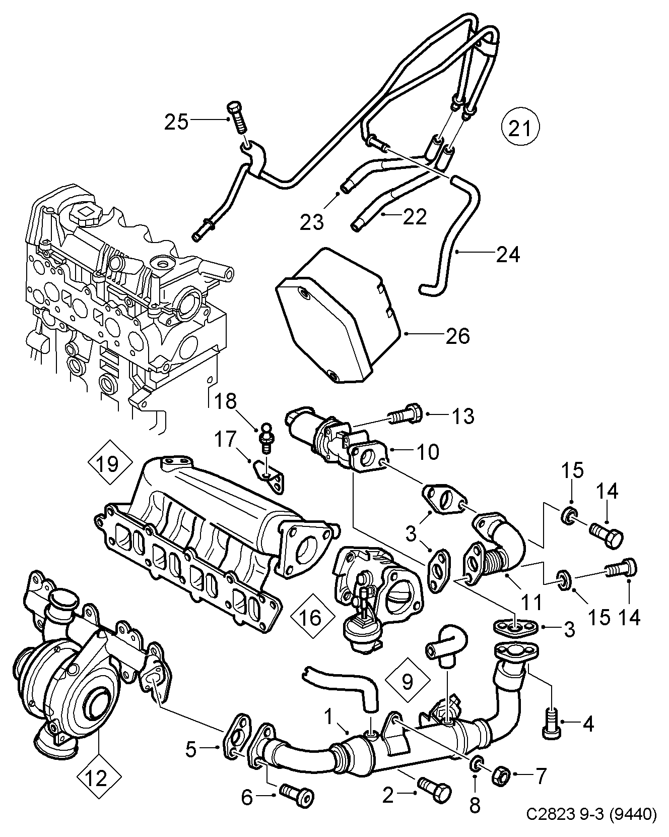 Opel 93189082 - Venttiili, pakokaasun kierrätys onlydrive.pro