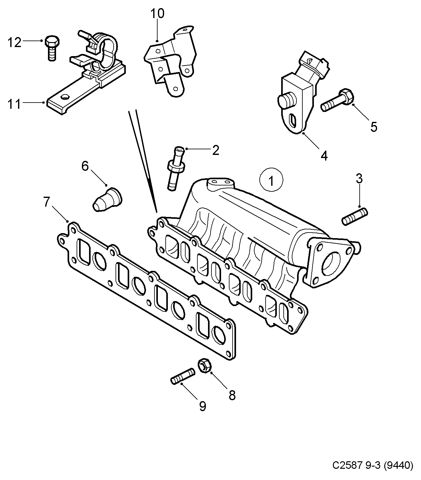 SAAB 93 171 176 - Sensor, boost pressure onlydrive.pro