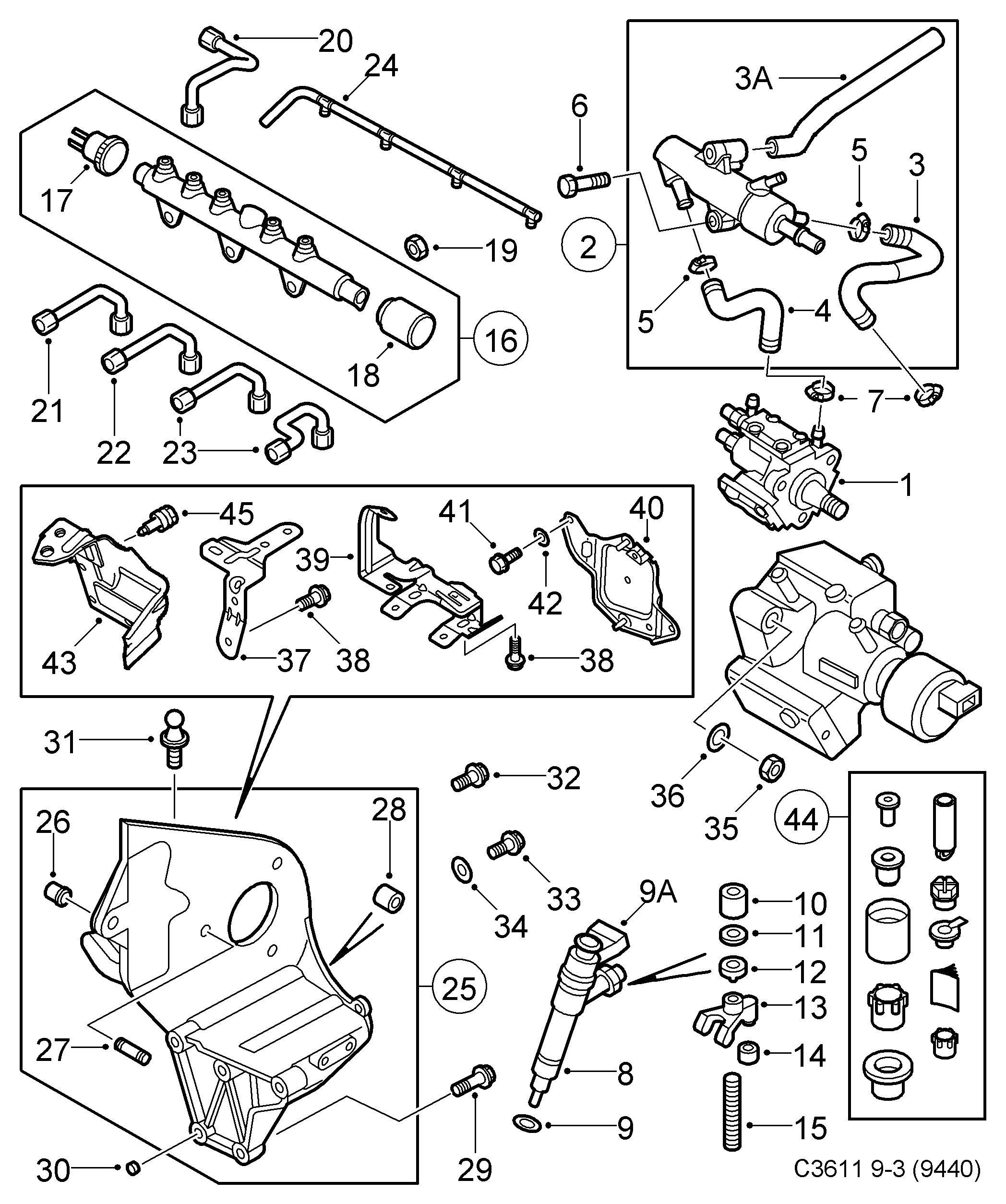 Opel 93177365 - Jutiklis, degalų slėgis onlydrive.pro