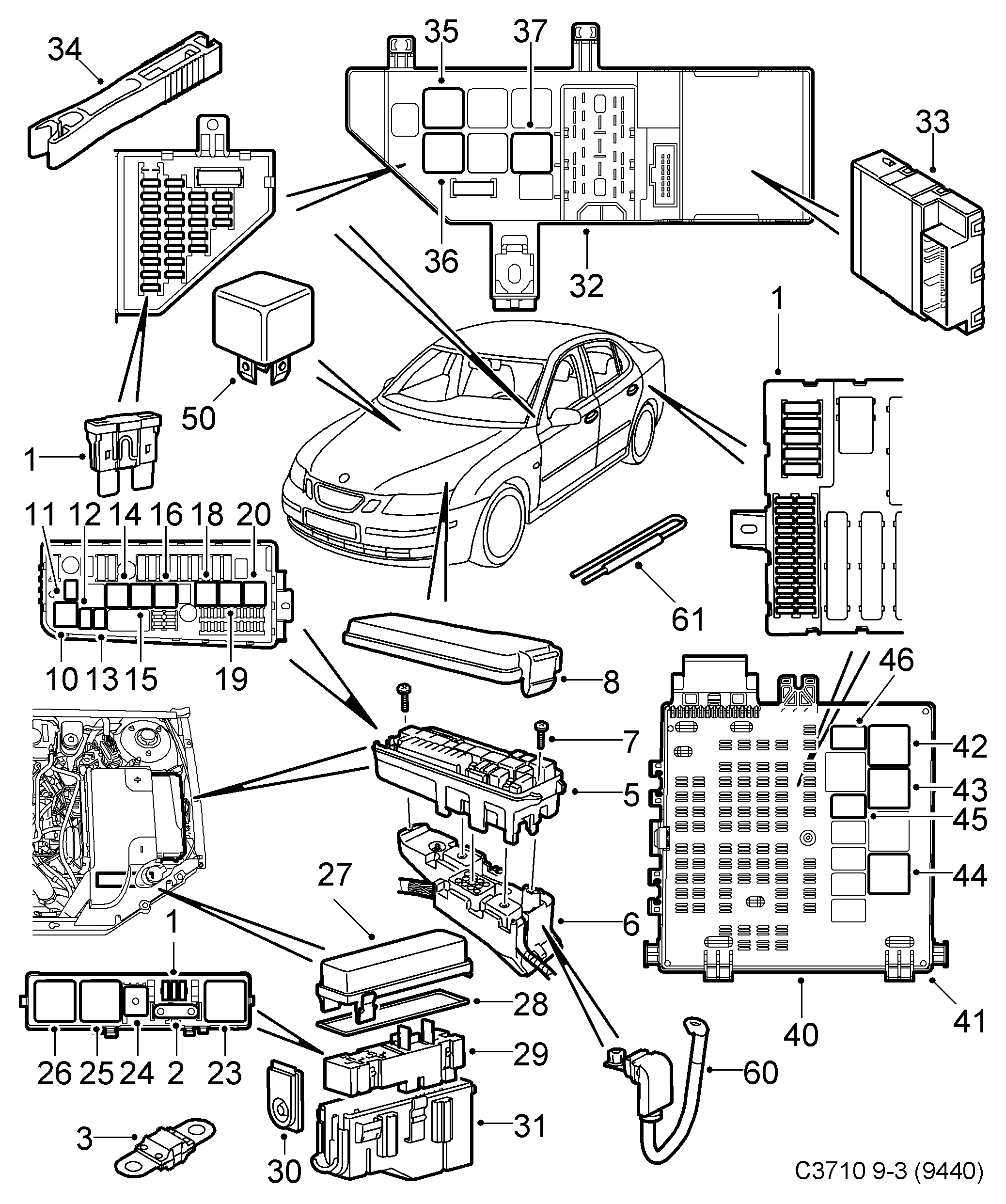 Chevrolet 90226846 - Relays and fuses, (2006-2012) , 4d, 5d, cv: 1 pcs. onlydrive.pro