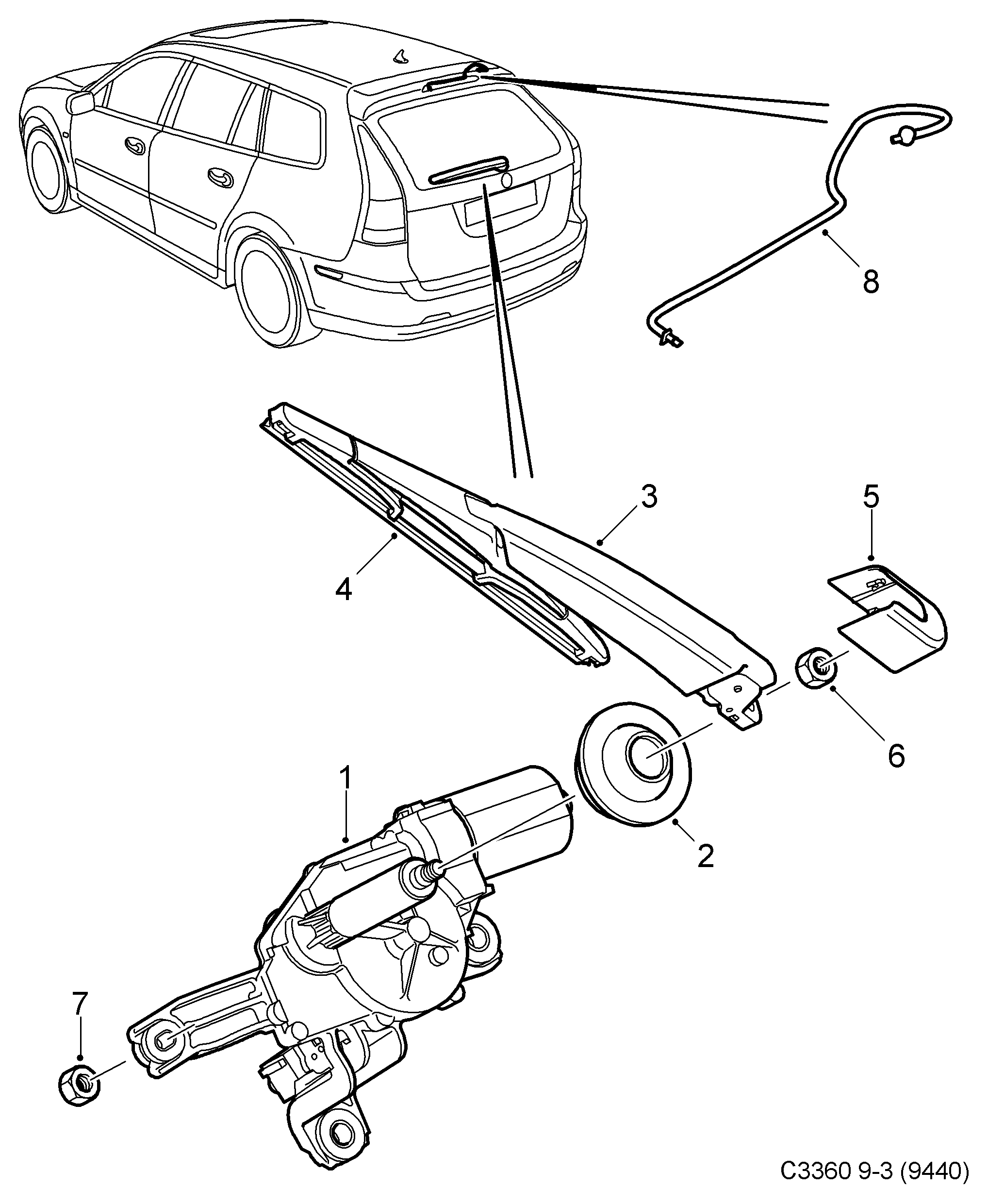 Opel 93178860 - Kojameehe komplekt, klaasipesu onlydrive.pro