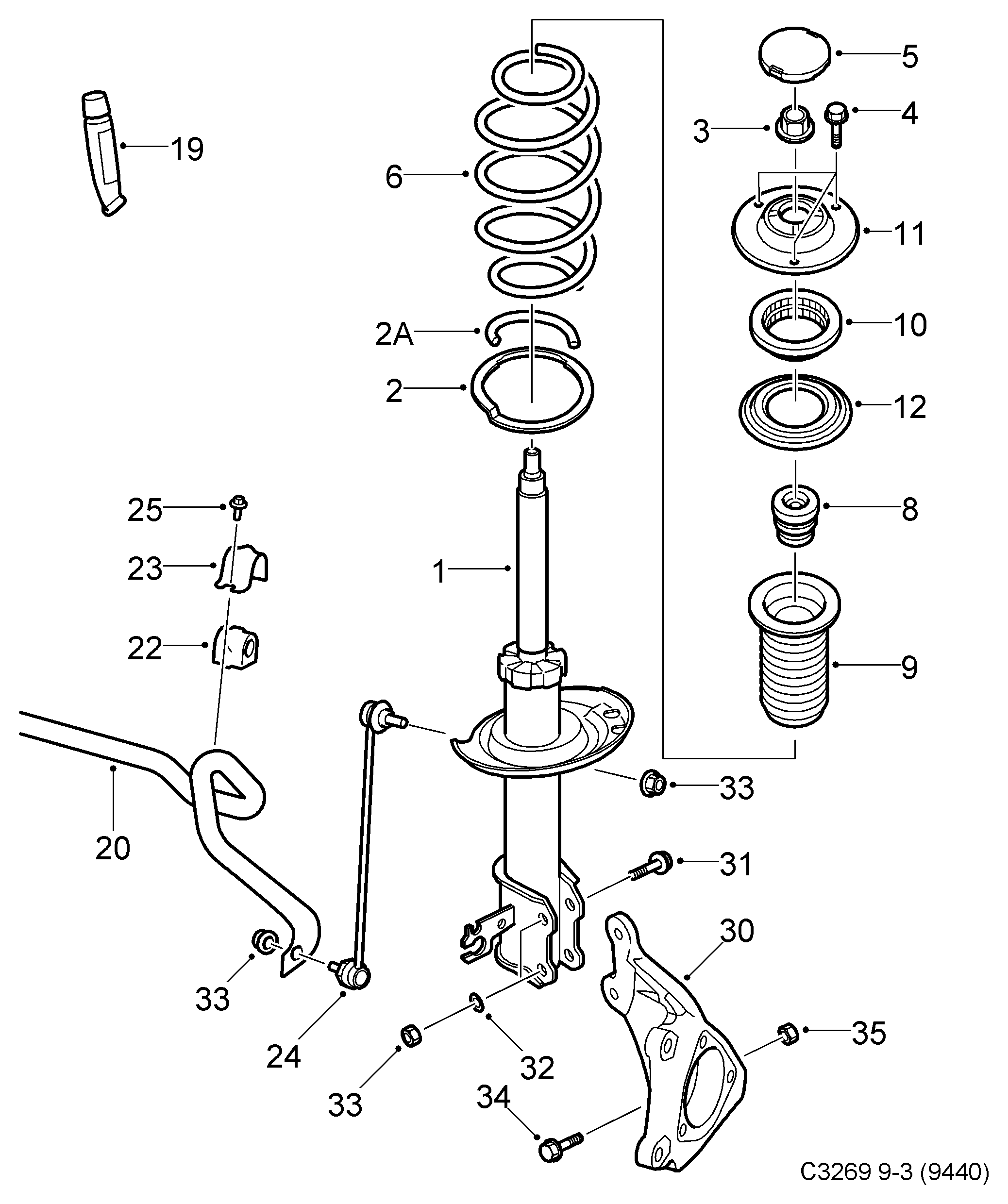 Opel 13237130 - Tanko, kallistuksenvaimennin onlydrive.pro