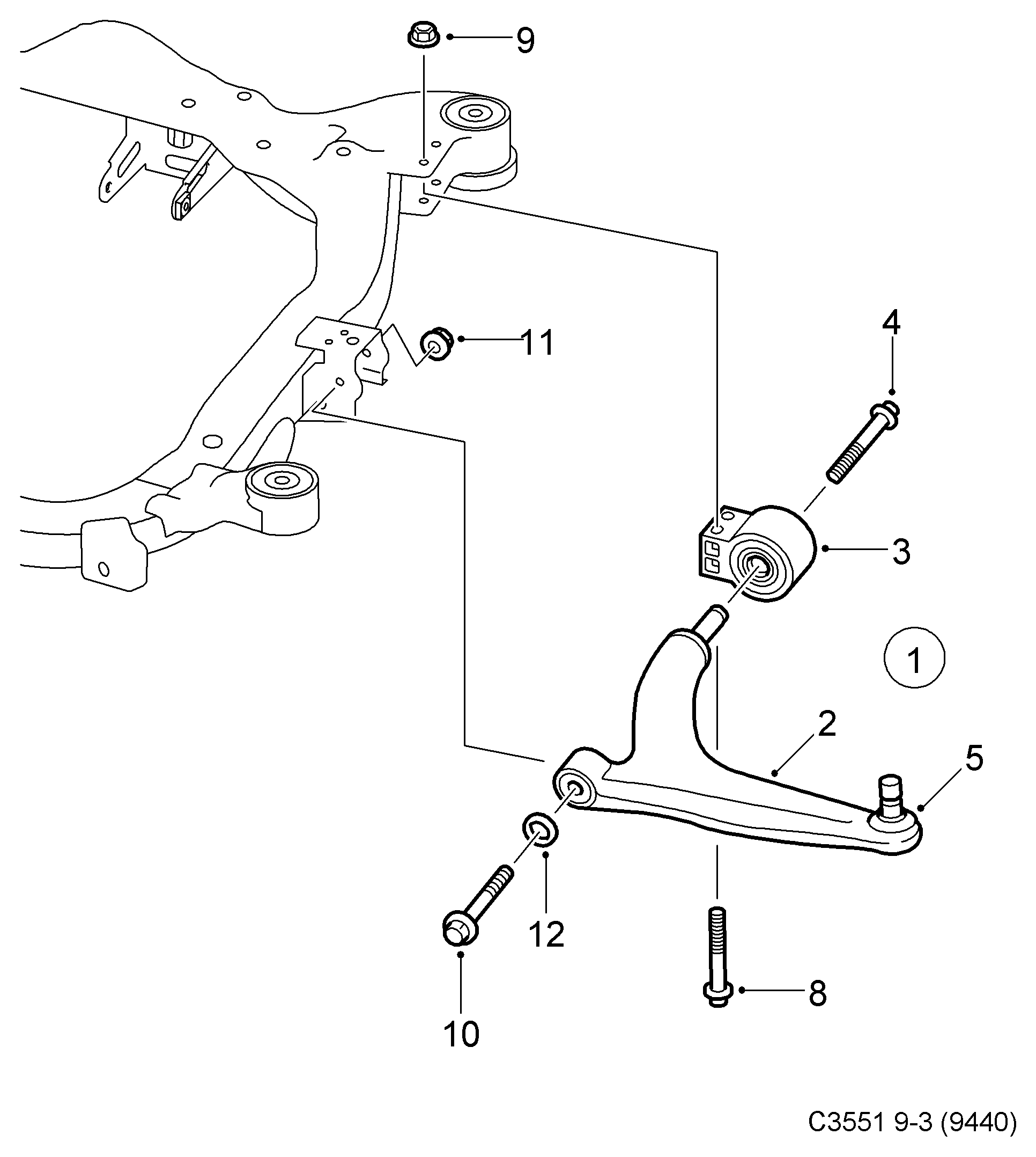 SAAB 12786412 - Piekare, Šķērssvira onlydrive.pro