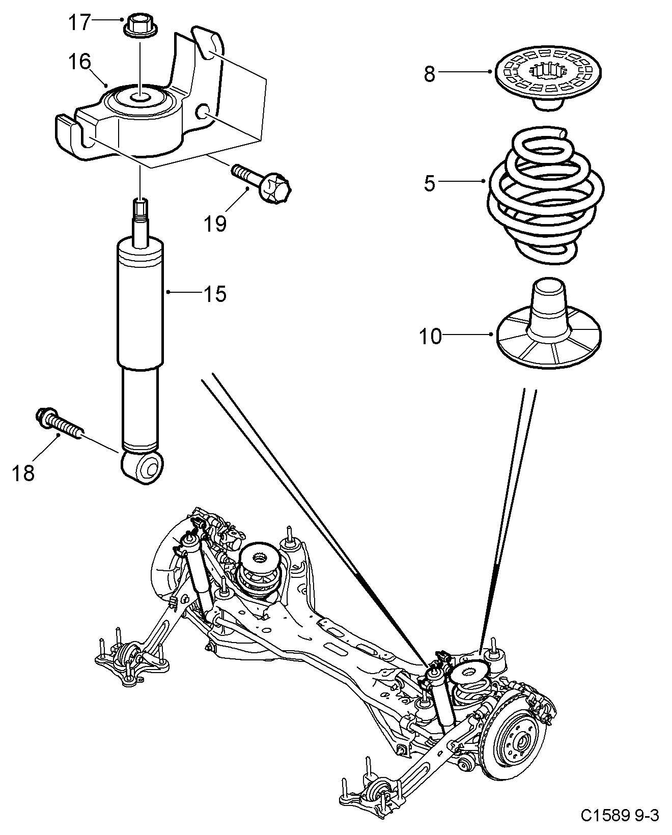 SAAB 12776255 - Shock Absorber onlydrive.pro