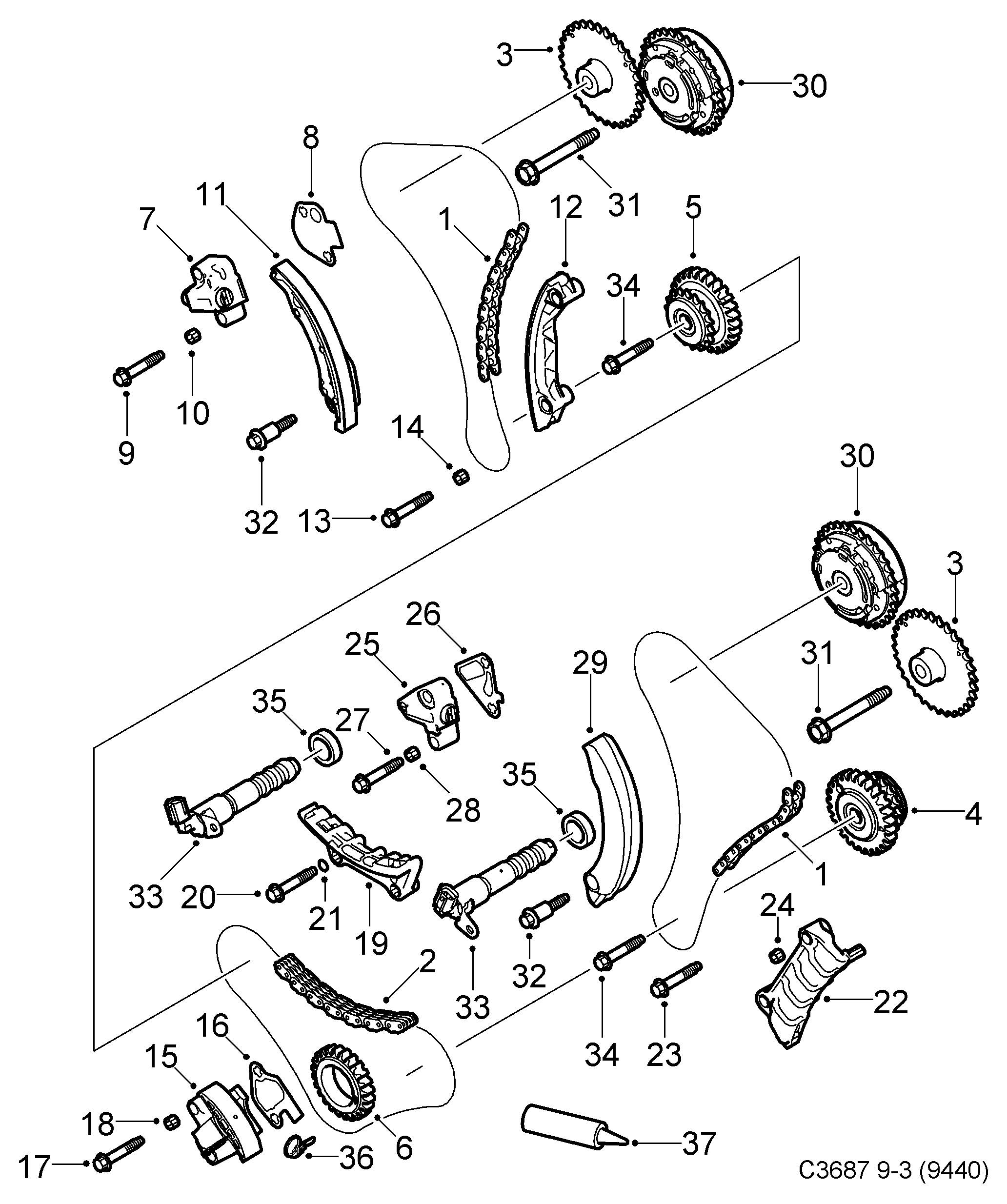 Chevrolet 12590920 - Chain, oil pump drive onlydrive.pro