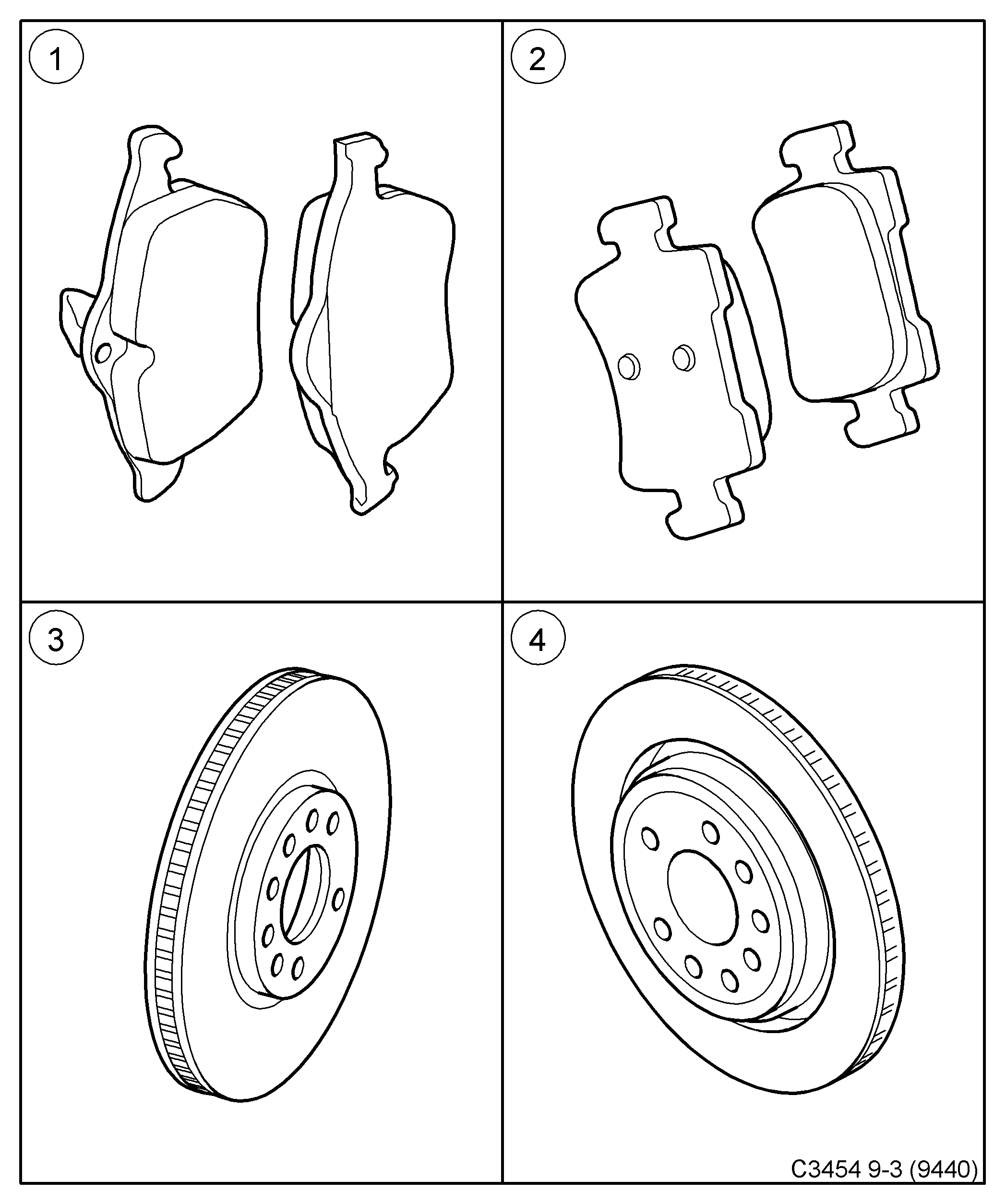 SAAB 93188111 - Brakes, (2006-2012) , 4d, 5d, cv: 1 pcs. onlydrive.pro