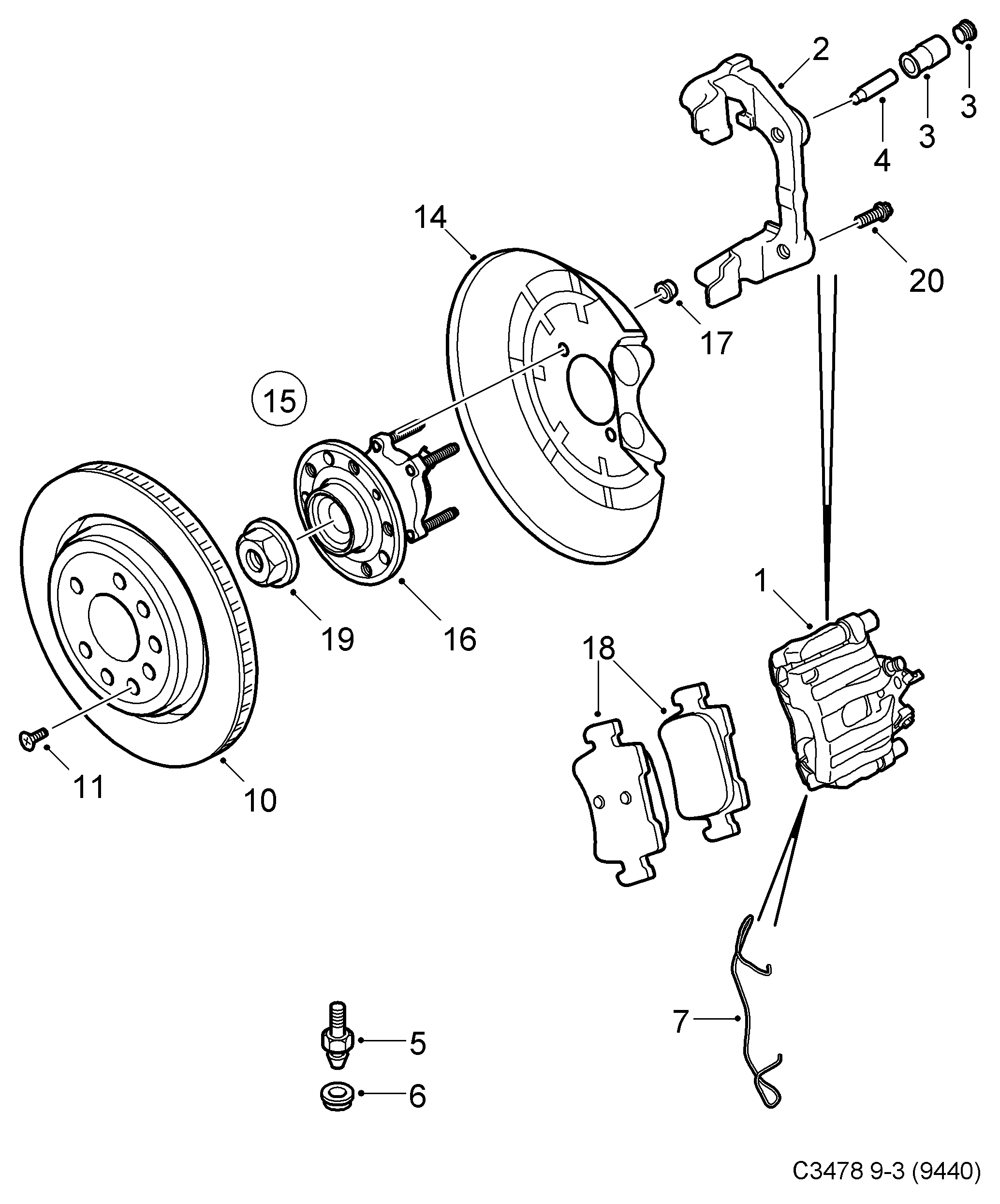 SAAB 93172188 - Kinnitus,pidurisadul onlydrive.pro