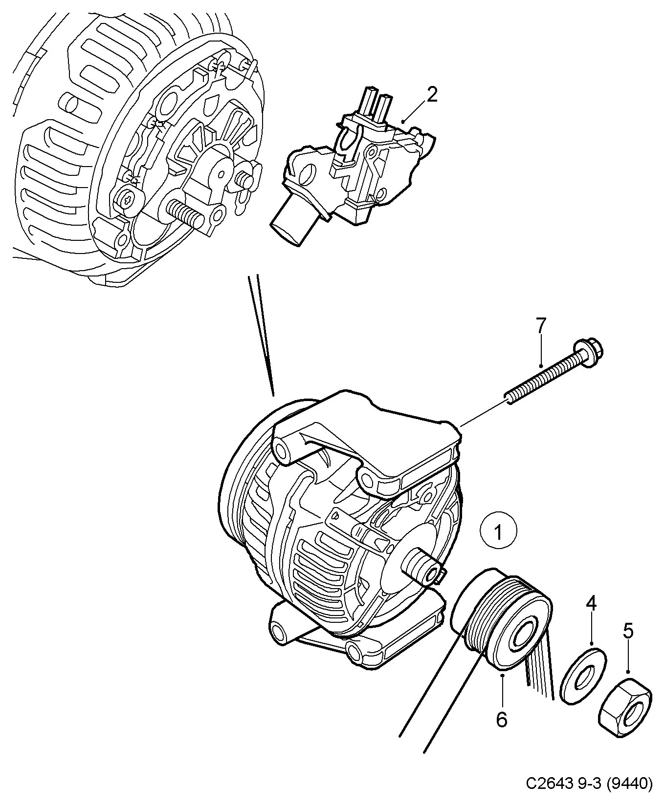 Opel 12793278 - Регулятор напряжения, генератор onlydrive.pro