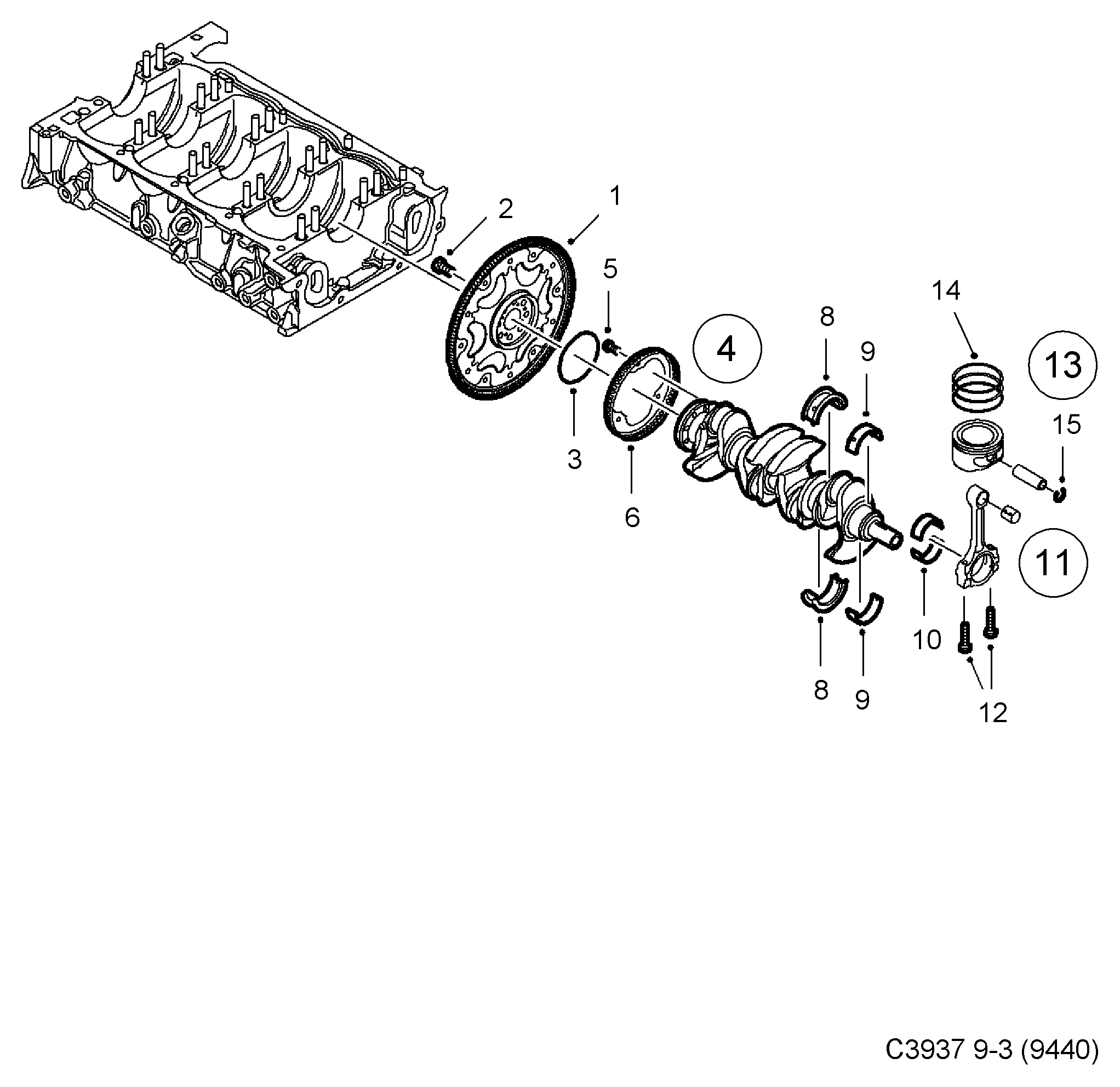 Opel 90 325 572 - Veleno sandariklis, alkūninis velenas onlydrive.pro