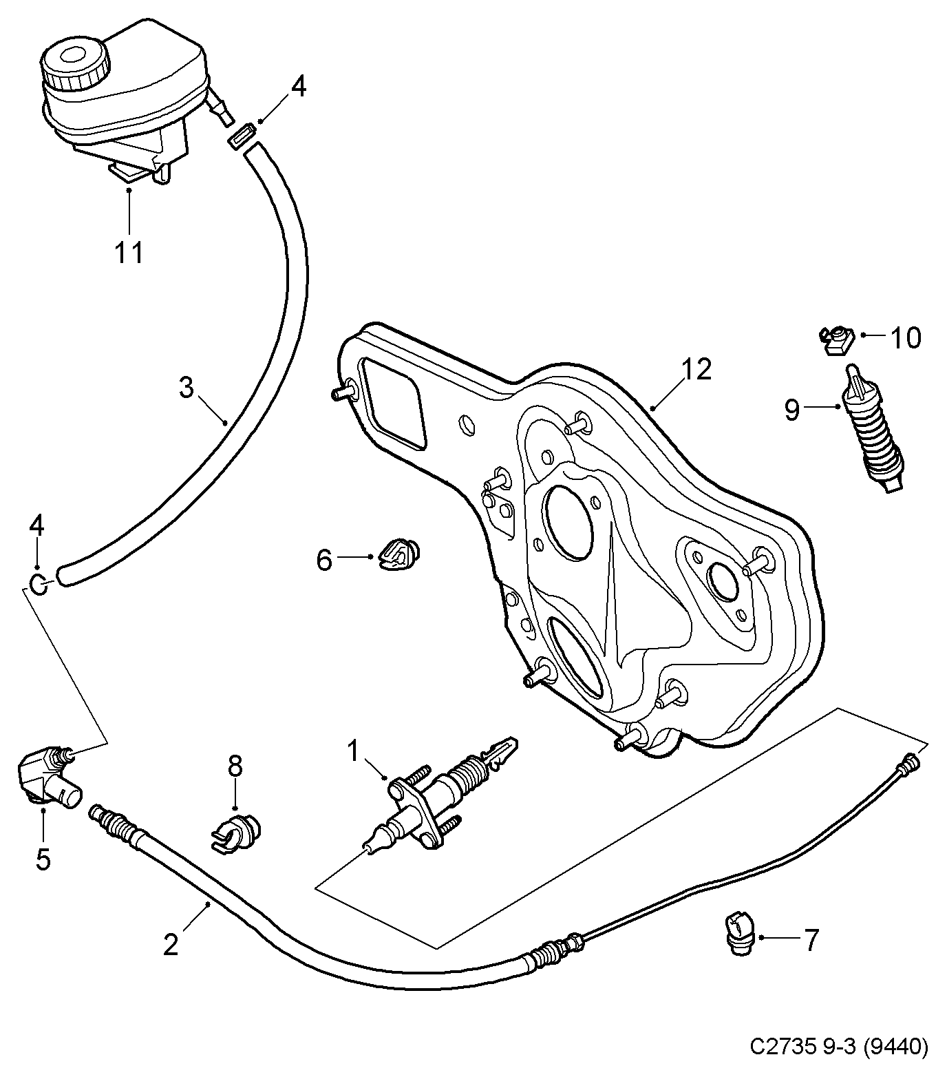 SAAB 24412670 - Master Cylinder, clutch onlydrive.pro