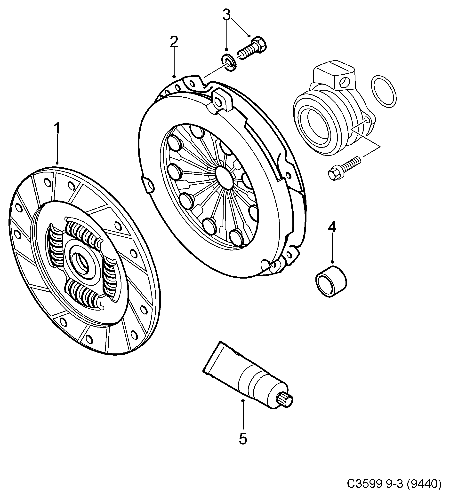 SAAB 55 556 349 - Clutch Pressure Plate onlydrive.pro