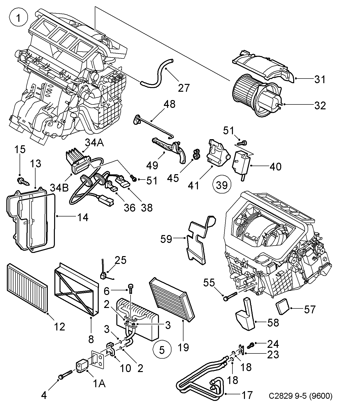 SAAB 5 045 836 - Heat Exchanger, interior heating onlydrive.pro