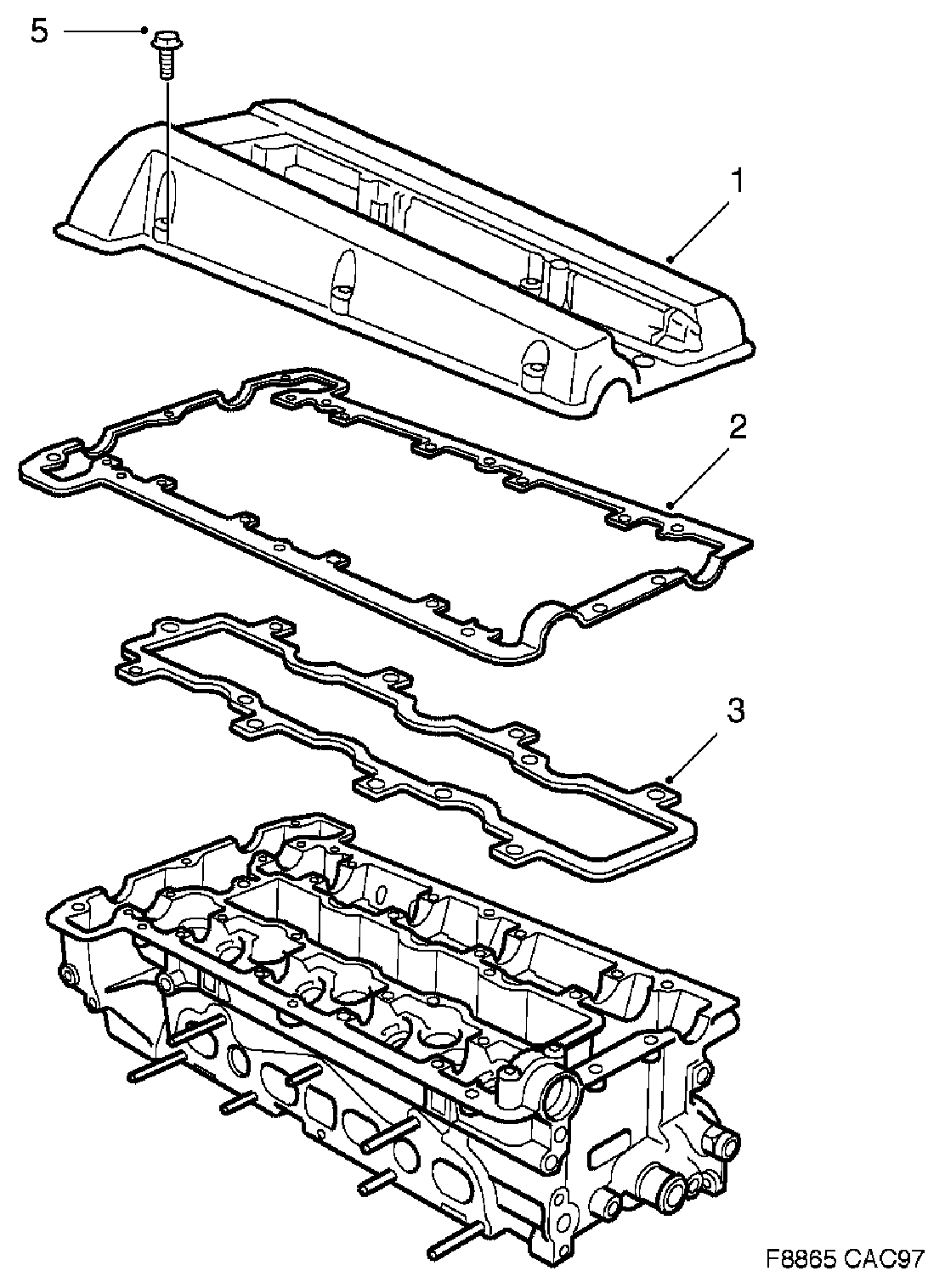 SAAB 55 555 634 - Gasket, cylinder head cover onlydrive.pro