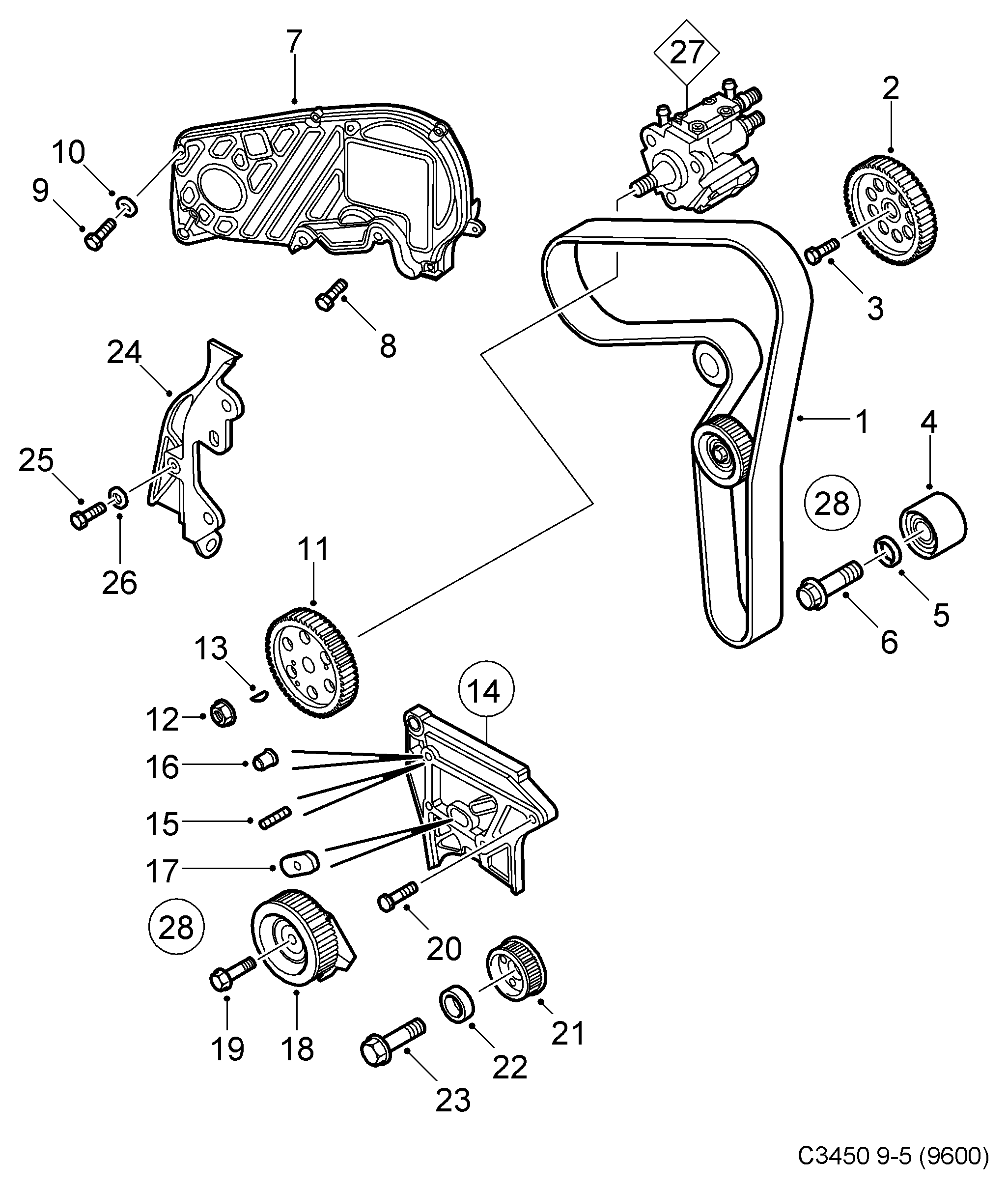 Opel 93191278 - Zobsiksnas komplekts onlydrive.pro