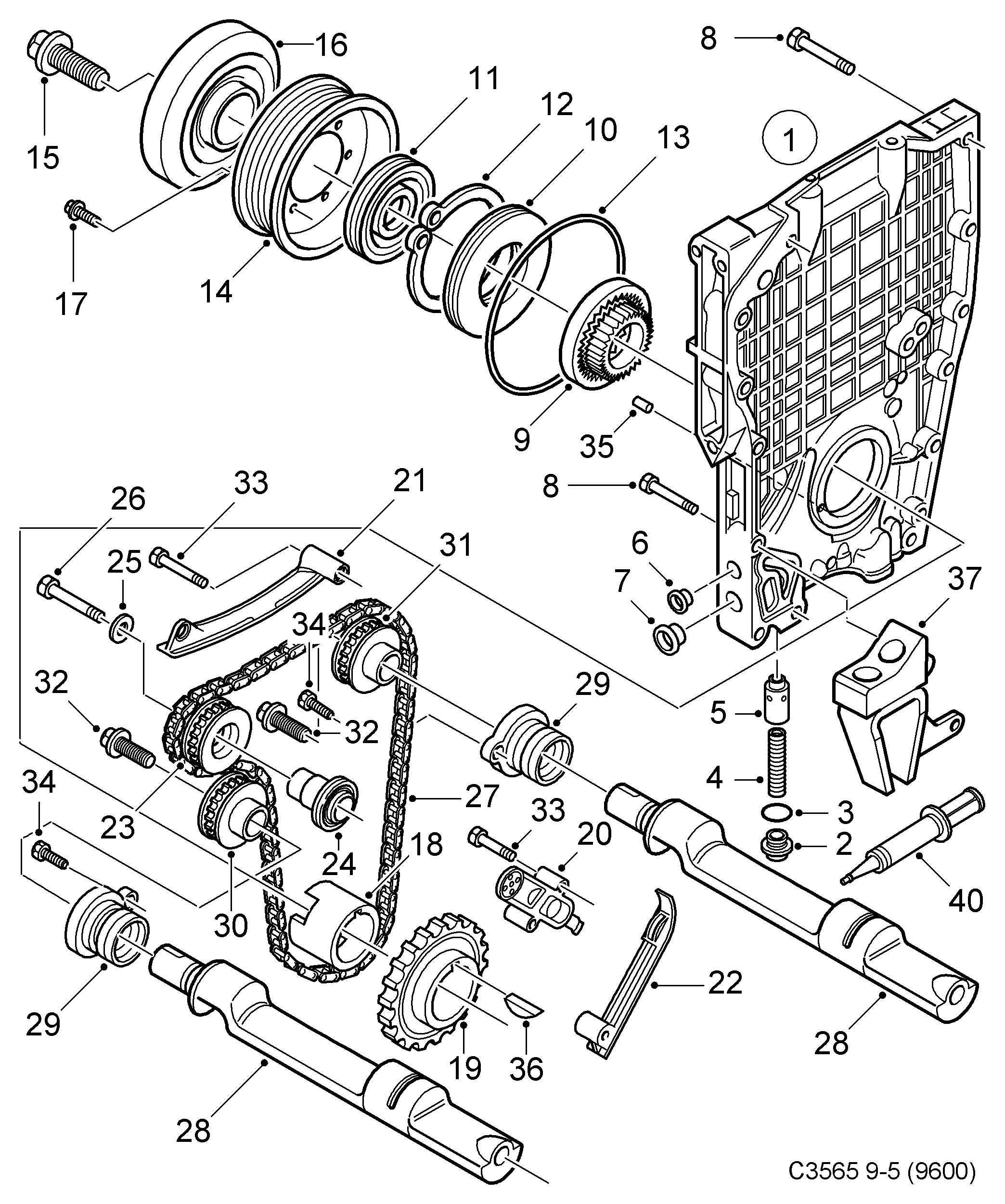 SAAB 55 557 231 - Akselitiiviste, kampiakseli onlydrive.pro