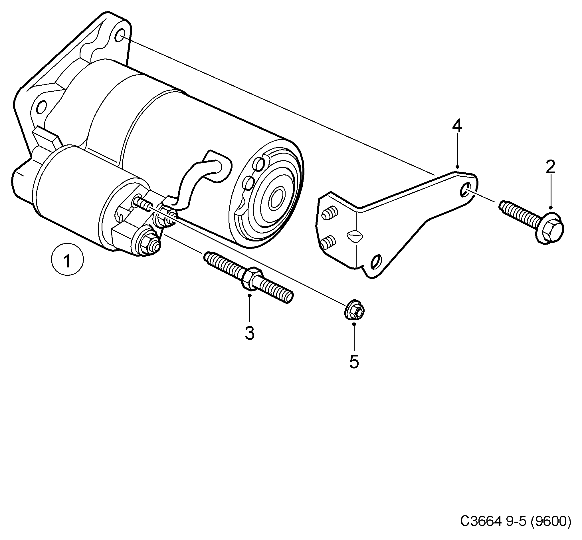 SAAB 55353857 - Starter motor, (2006-2010) , z19dth: 1 pcs. onlydrive.pro