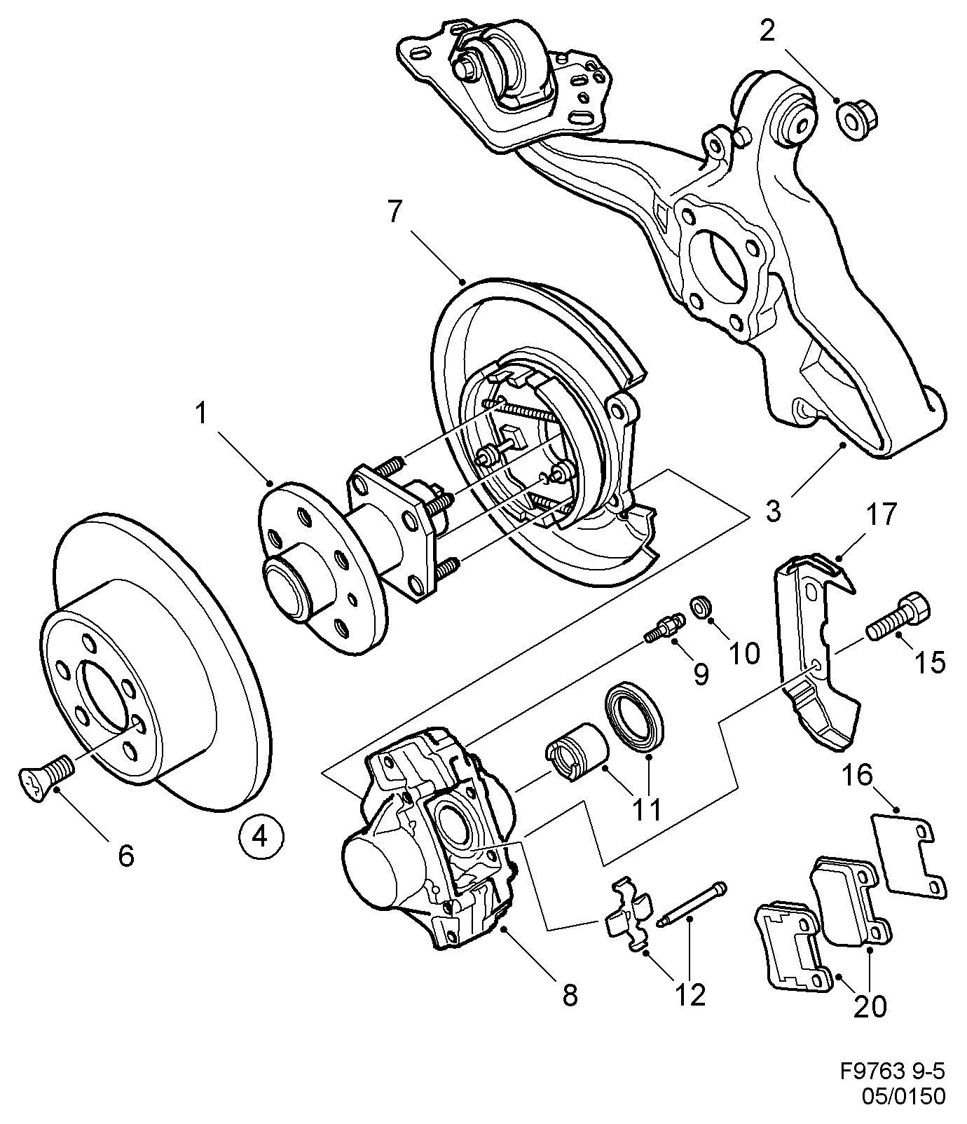 SAAB 4839338 - Brake Set, disc brakes onlydrive.pro