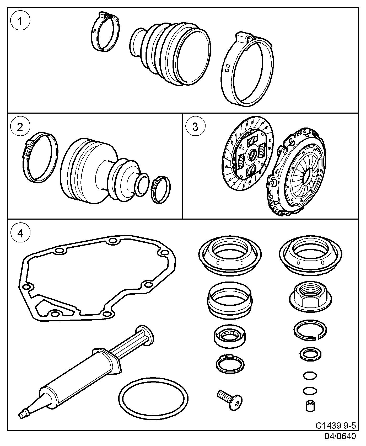 SAAB 89 94 154 - Bellow, drive shaft onlydrive.pro