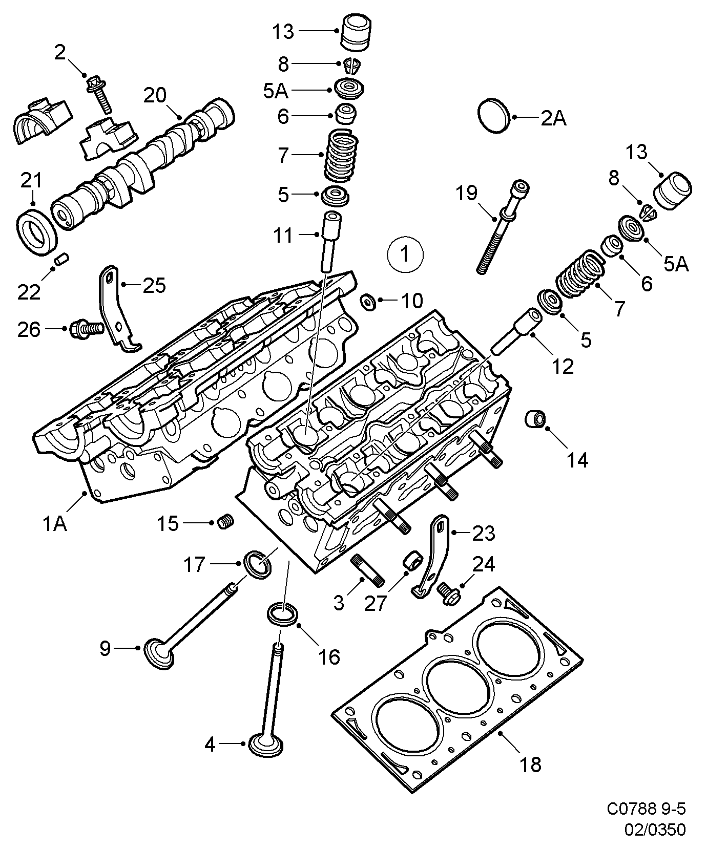 Opel 4500849 - Cylinder head, (1998-2003) , b308e: 6 pcs. onlydrive.pro