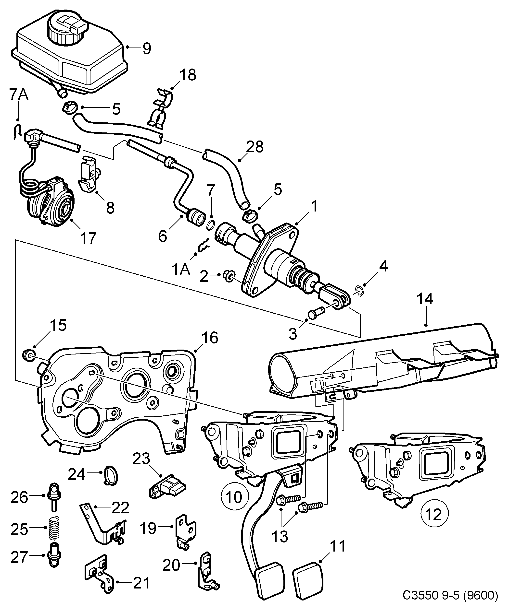 Opel 4579637 - Galvenais cilindrs, Sajūgs onlydrive.pro