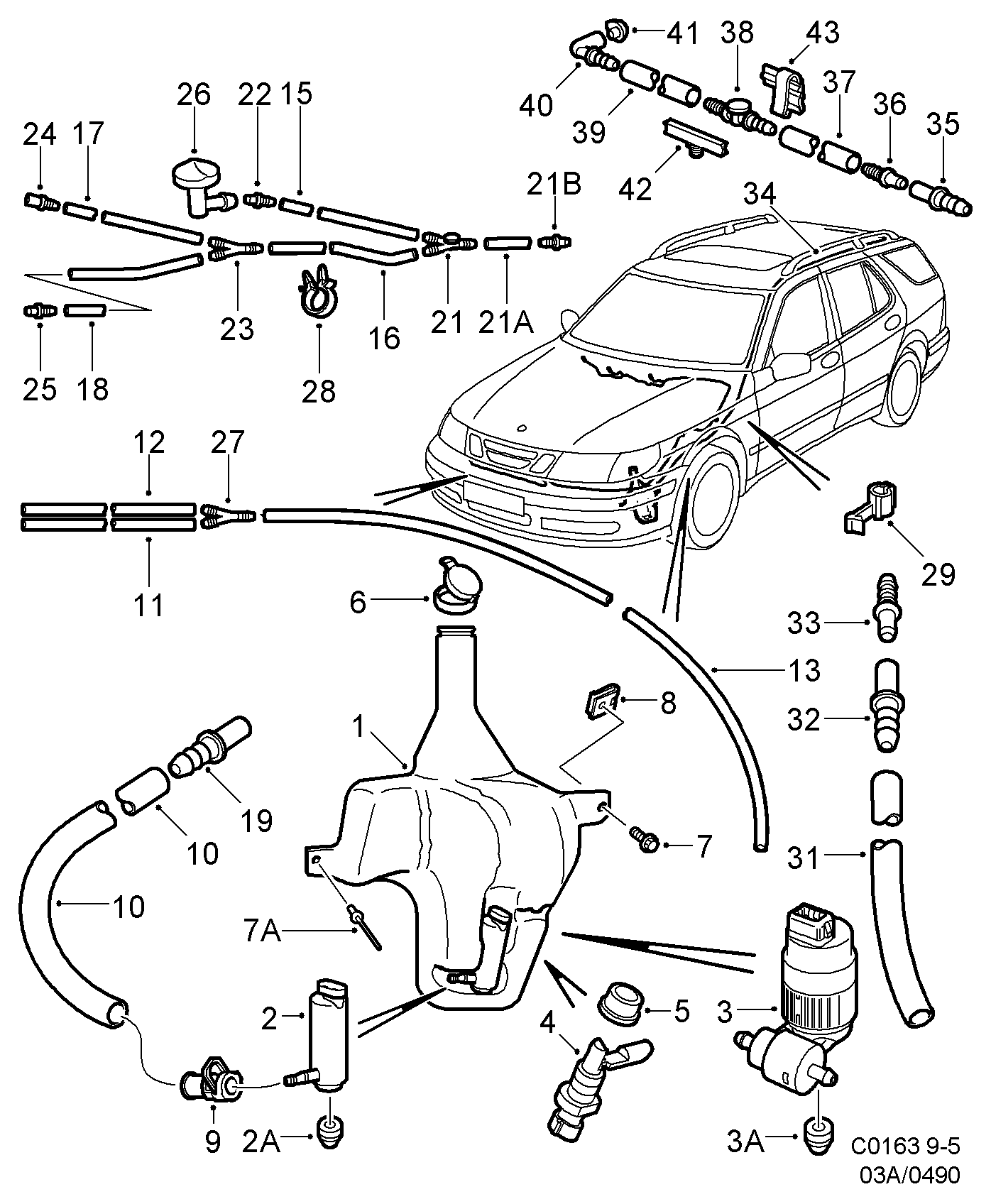 Opel 4832911 - Adaptor, wash waterpump for headlight cleaning onlydrive.pro