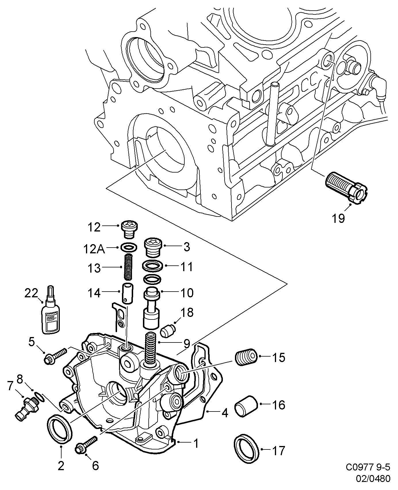 SAAB 4770186 - Oil pump, (1998-1998) , b308e: 1 pcs. onlydrive.pro