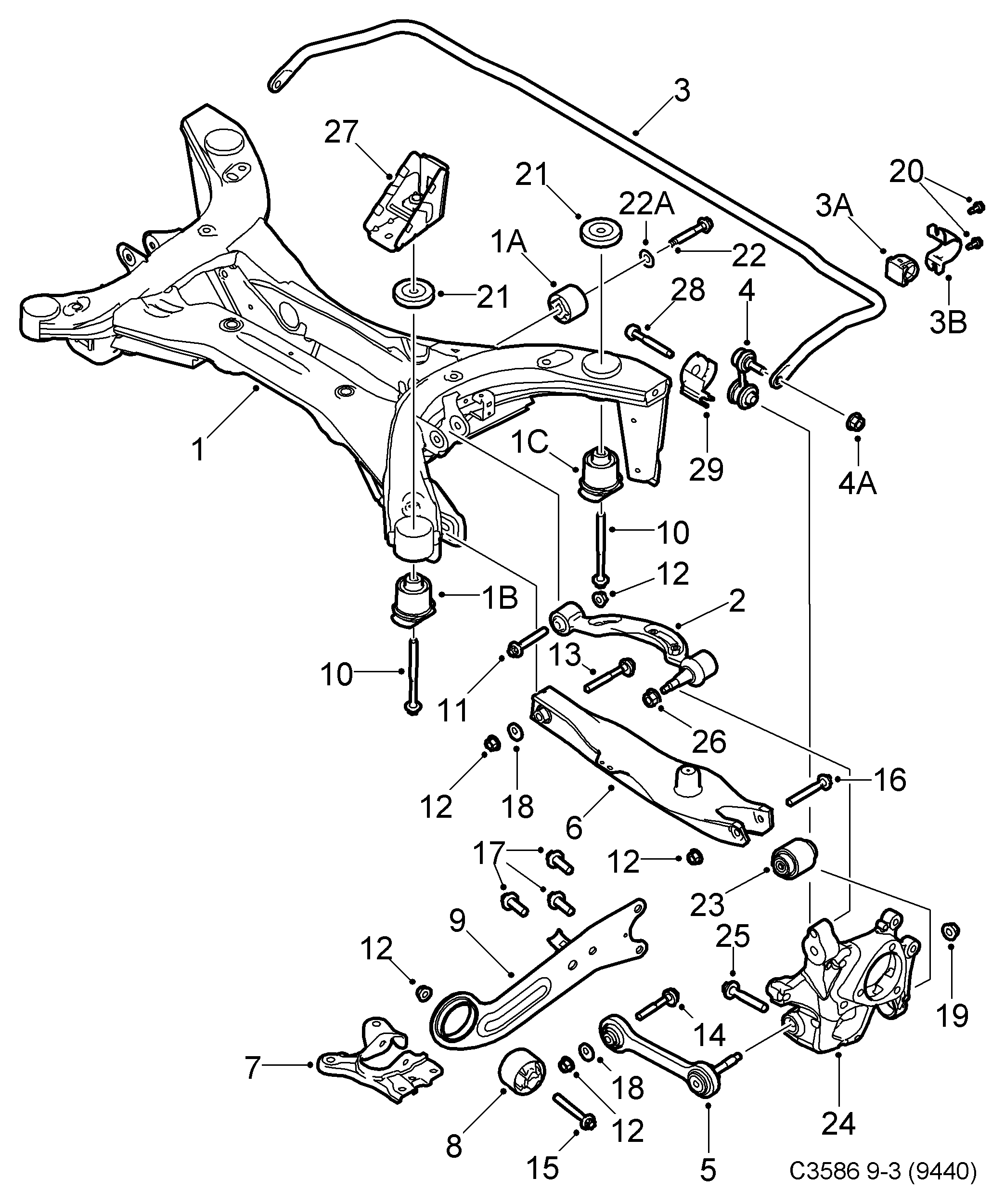 SAAB 24417090 - Bush of Control / Trailing Arm onlydrive.pro