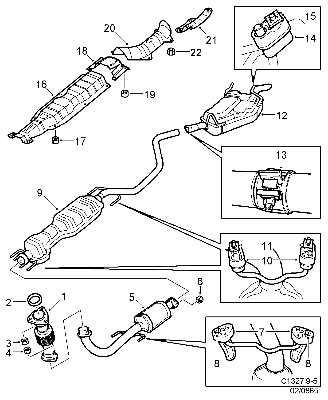 SAAB 4.623.286 - Tarpiklis, išleidimo kolektorius onlydrive.pro