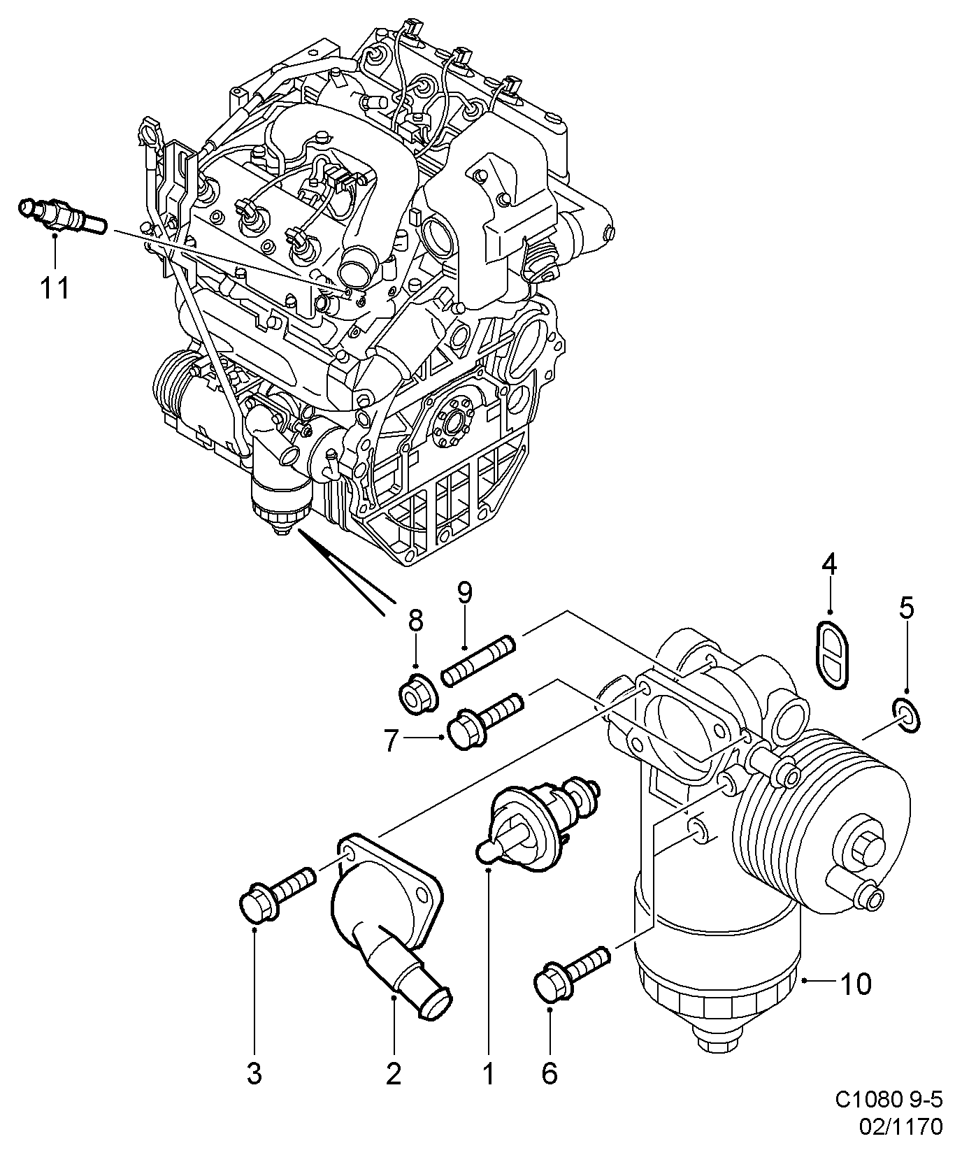 SAAB 59 52 155 - Sensor, coolant temperature onlydrive.pro