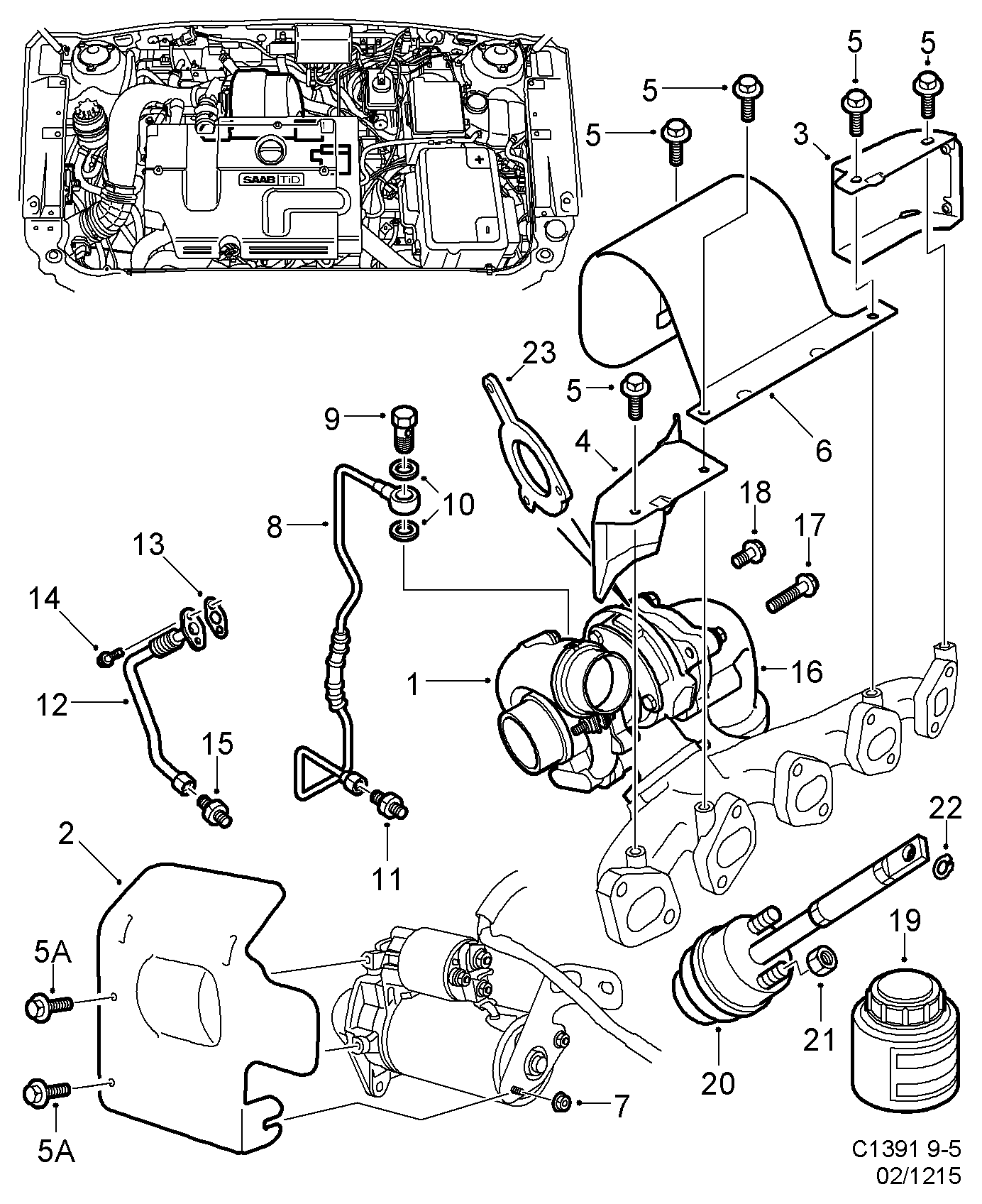 SAAB 5342183 - Kompresors, Turbopūte onlydrive.pro