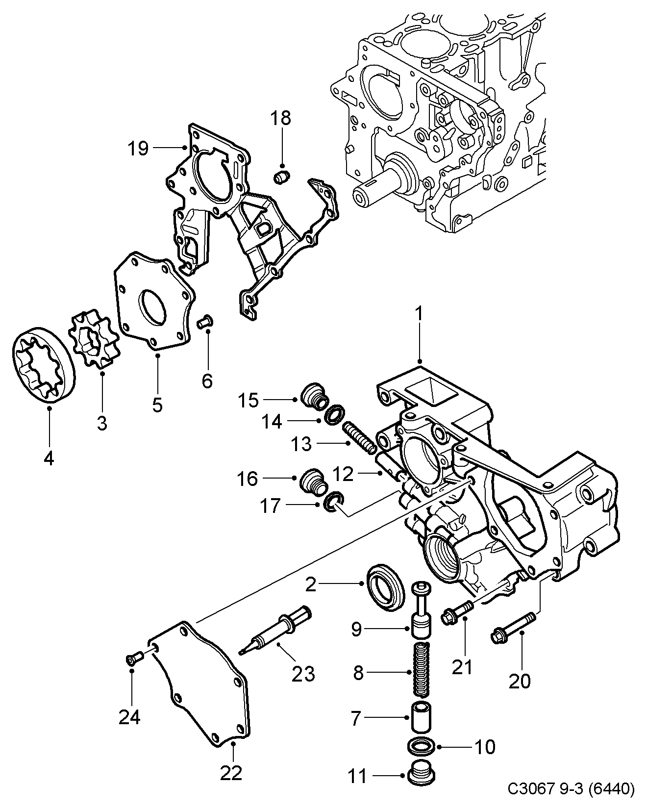 Opel 90500805 - Oil pump, (2003-2004) , d223l: 1 pcs. onlydrive.pro