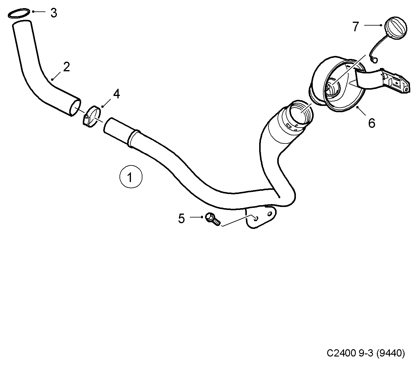 SAAB 90 501 145 - Sealing Cap, fuel tank onlydrive.pro