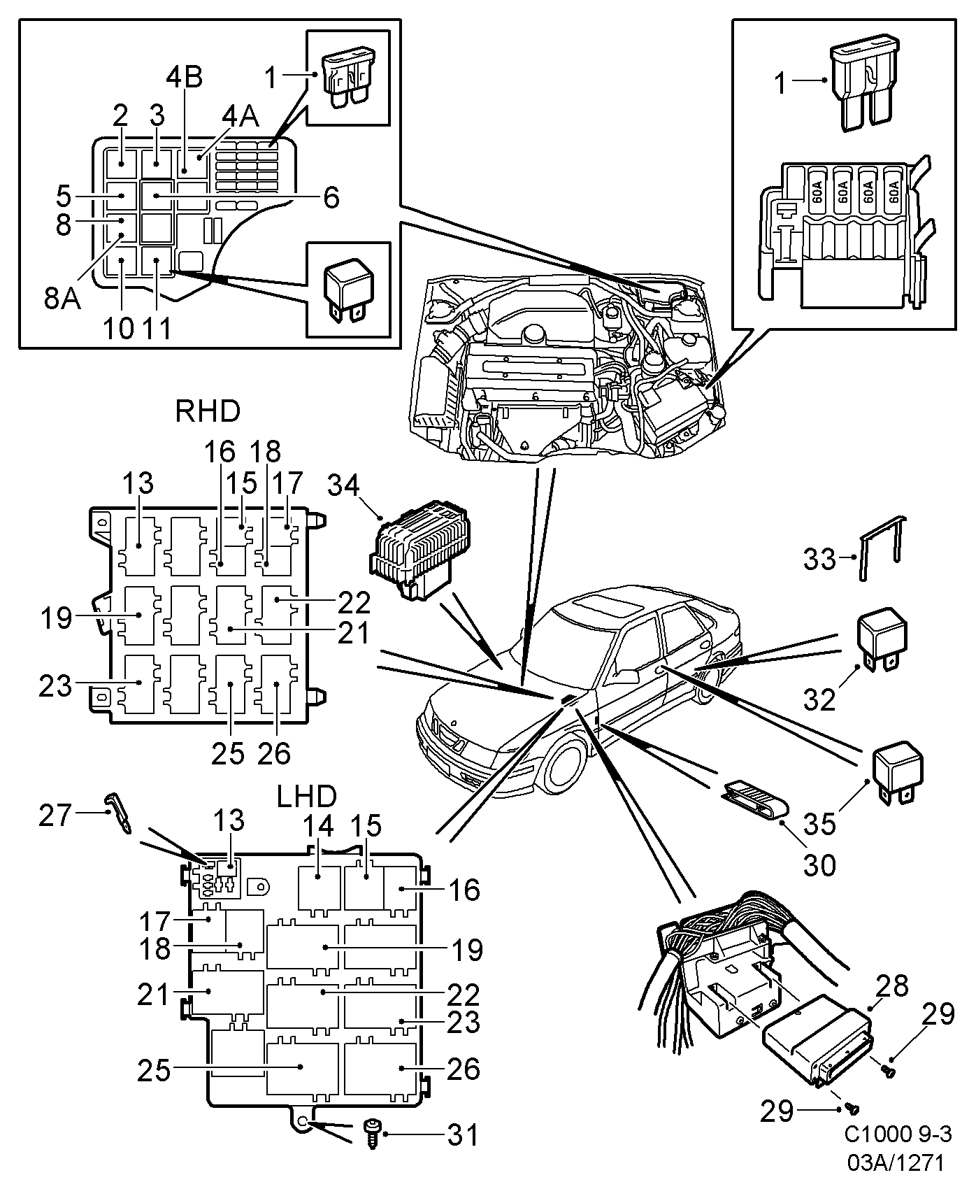 Opel 9522061 - Daugiafunkcė relė onlydrive.pro